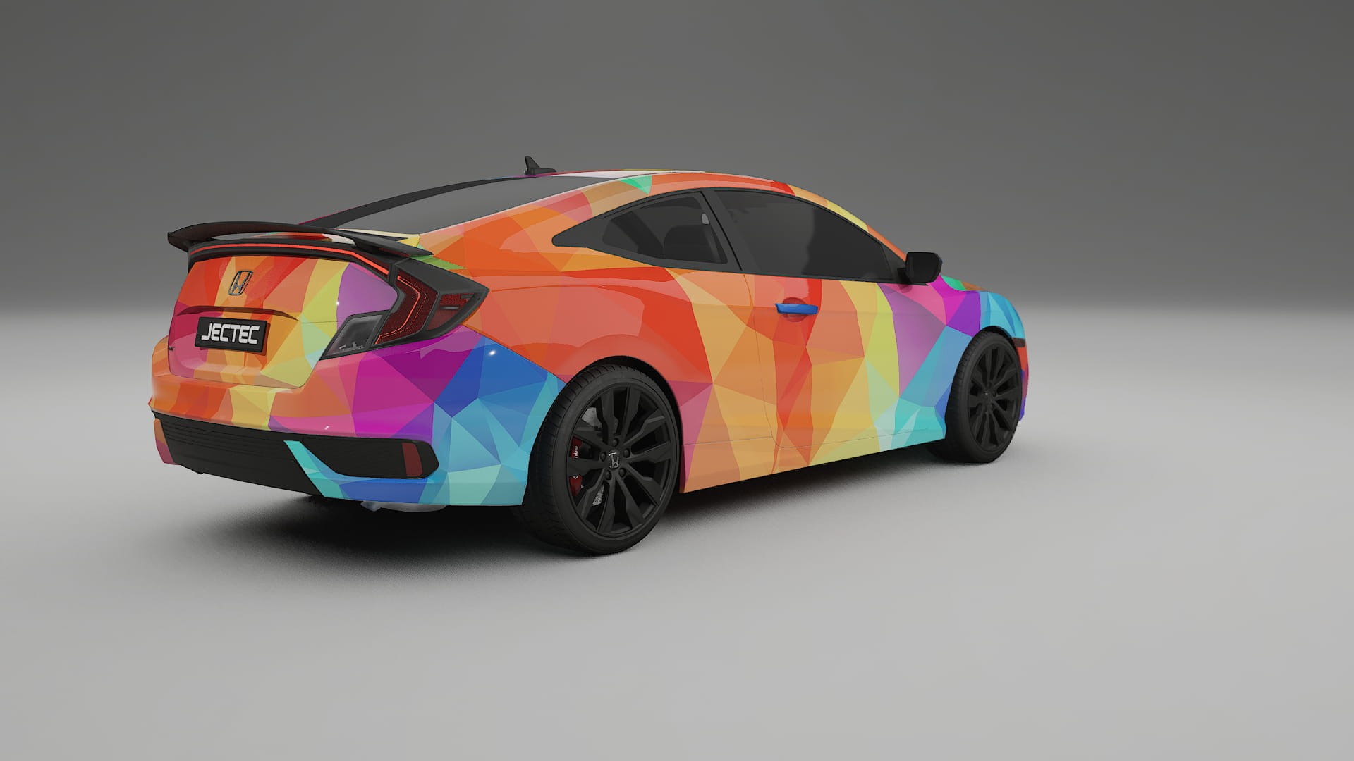 Honda Civic coupe prefacelift pre-LCI VECTOR VIBE – Kit Wrap PPF Personalizat din Folie de Poliuretan Imprimabilă