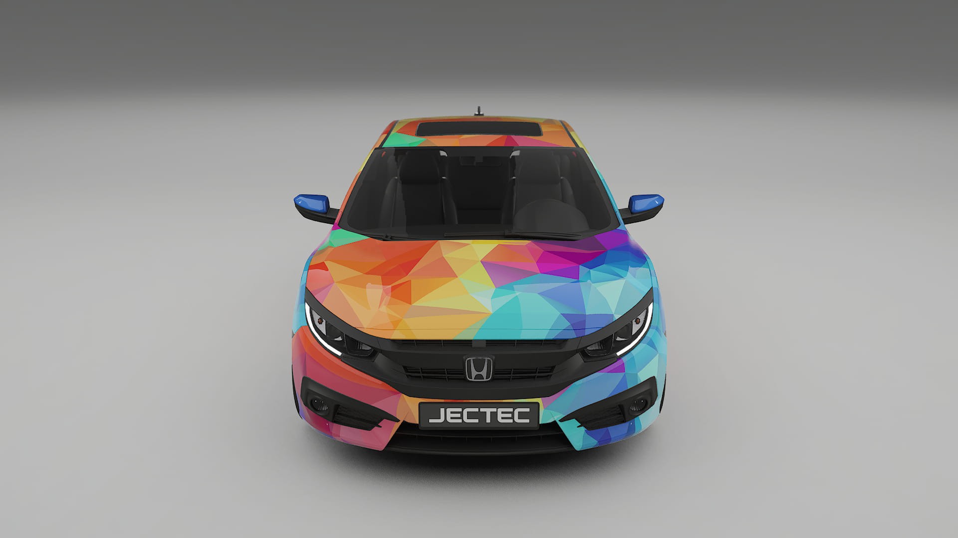 Honda Civic coupe prefacelift pre-LCI VECTOR VIBE – Kit Wrap PPF Personalizat din Folie de Poliuretan Imprimabilă