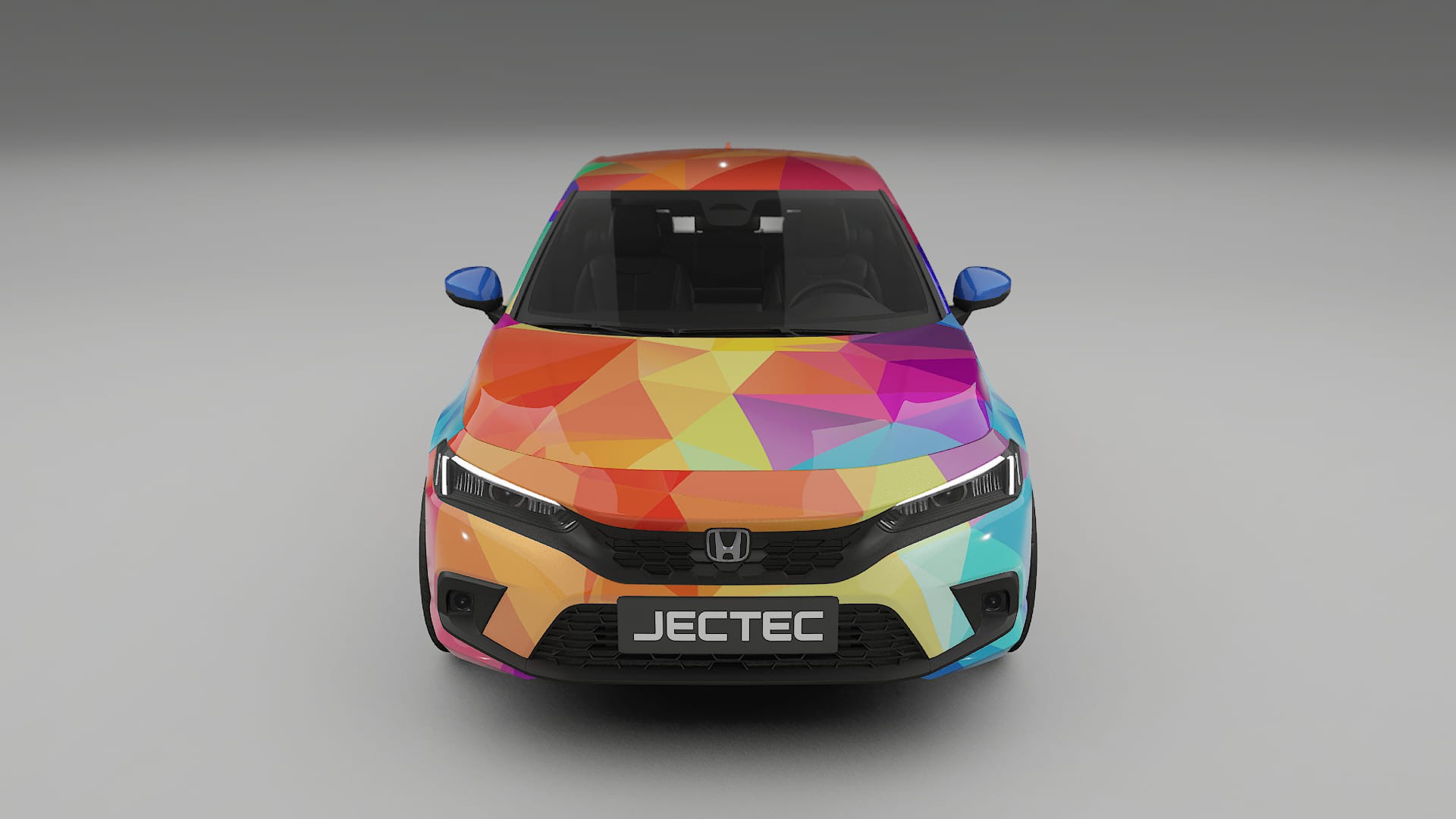 Honda Civic hatchback VECTOR VIBE – Kit Wrap PPF Personalizat din Folie de Poliuretan Imprimabilă