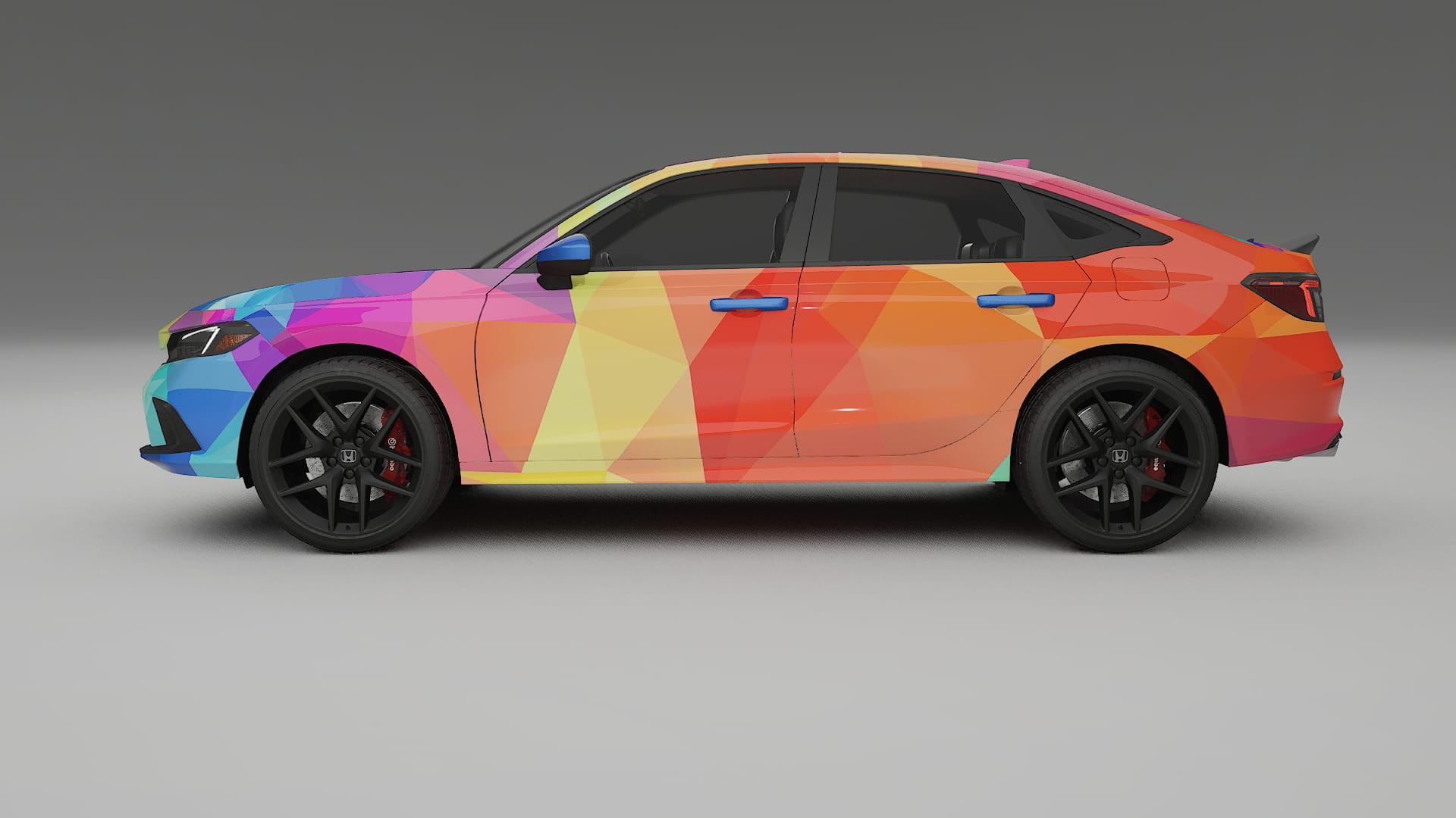 Honda Civic Si VECTOR VIBE – Kit Wrap PPF Personalizat din Folie de Poliuretan Imprimabilă
