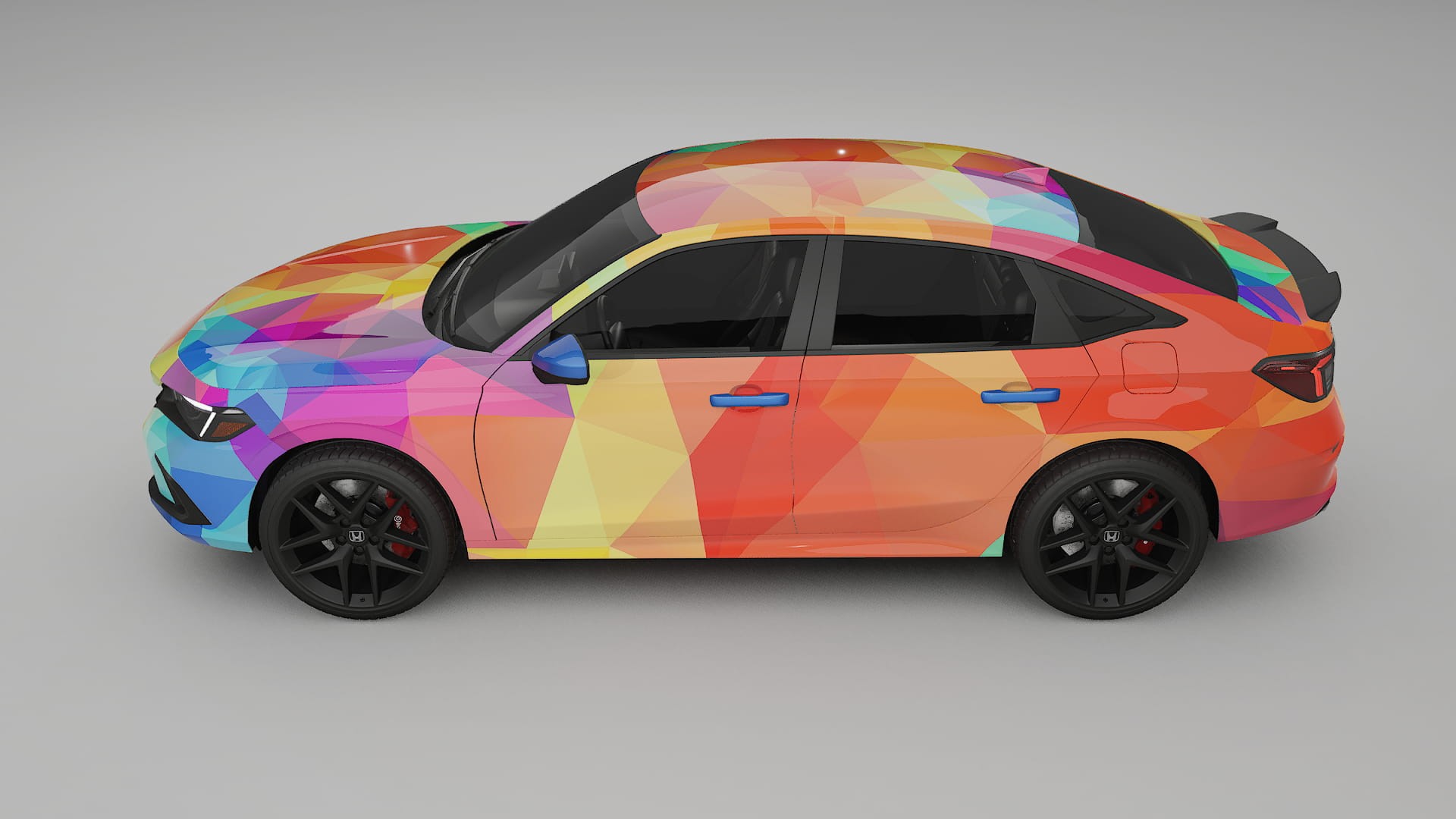 Honda Civic Si VECTOR VIBE – Kit Wrap PPF Personalizat din Folie de Poliuretan Imprimabilă