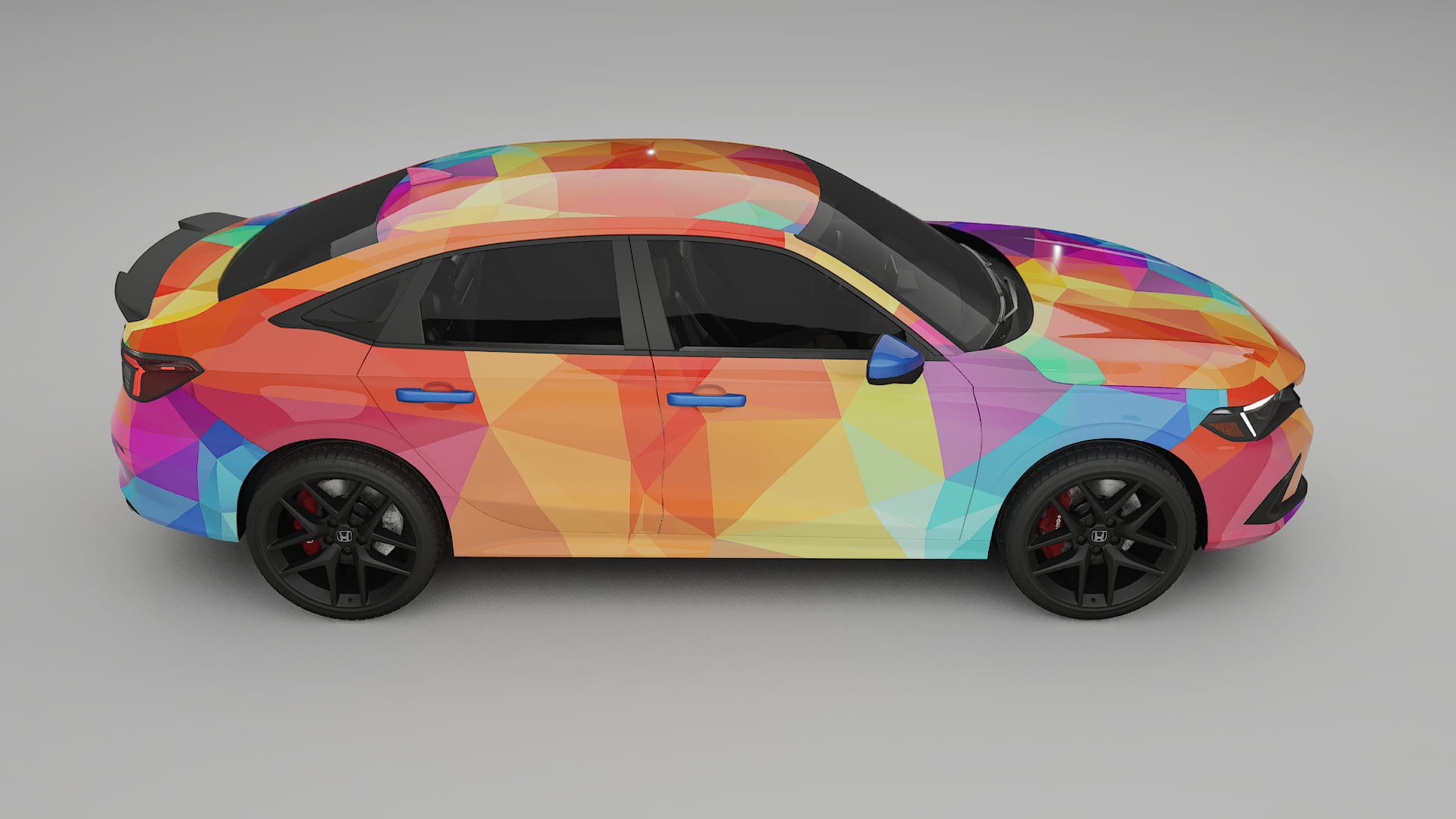 Honda Civic Si VECTOR VIBE – Kit Wrap PPF Personalizat din Folie de Poliuretan Imprimabilă