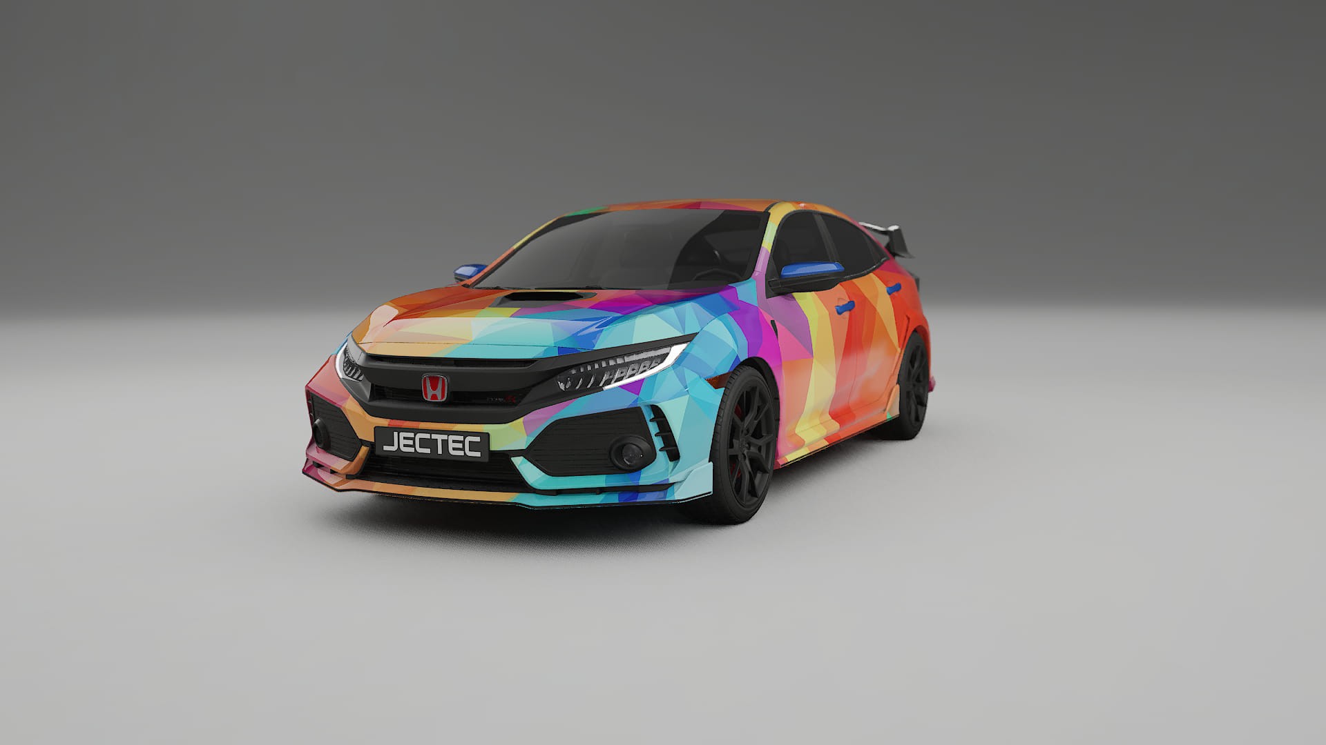 Honda Civic Type-R VECTOR VIBE – Kit Wrap PPF Personalizat din Folie de Poliuretan Imprimabilă