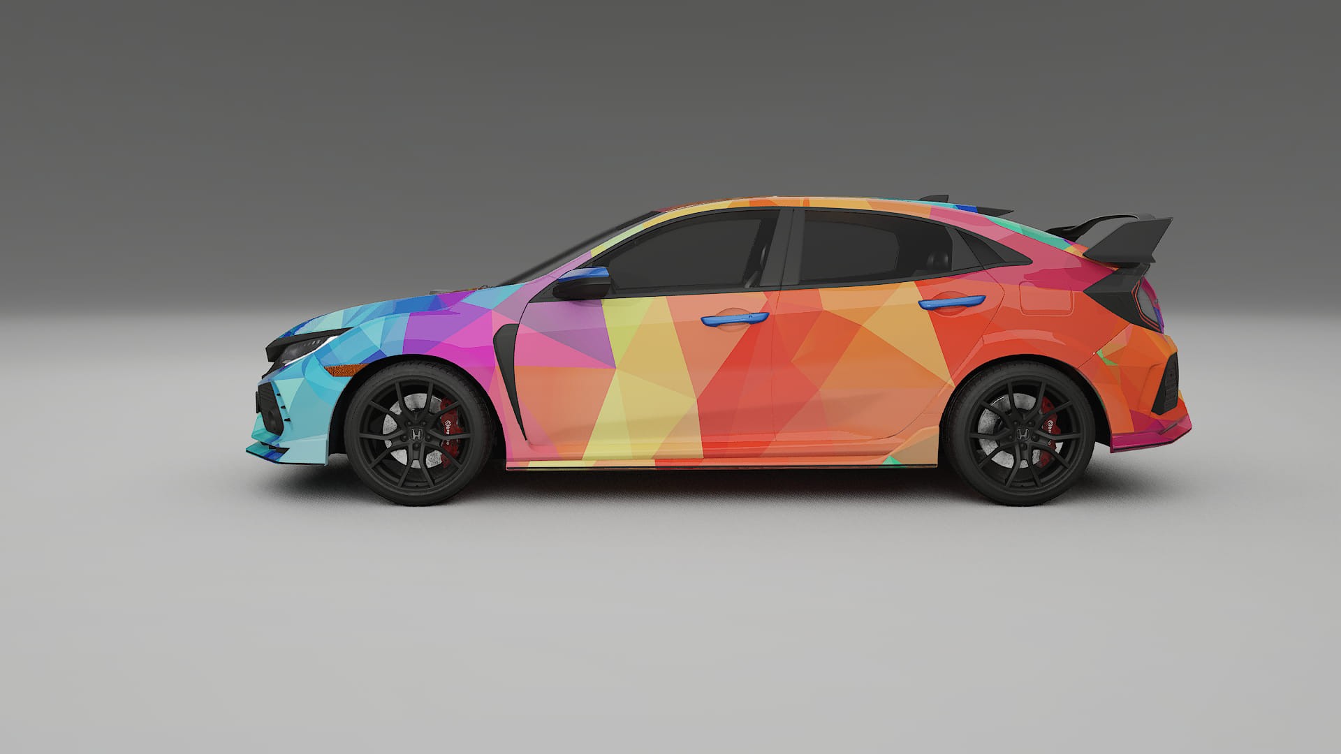 Honda Civic Type-R VECTOR VIBE – Kit Wrap PPF Personalizat din Folie de Poliuretan Imprimabilă