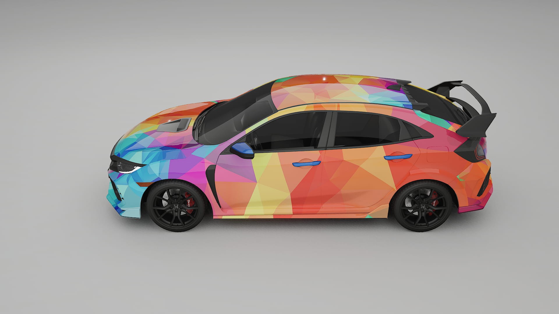 Honda Civic Type-R VECTOR VIBE – Kit Wrap PPF Personalizat din Folie de Poliuretan Imprimabilă
