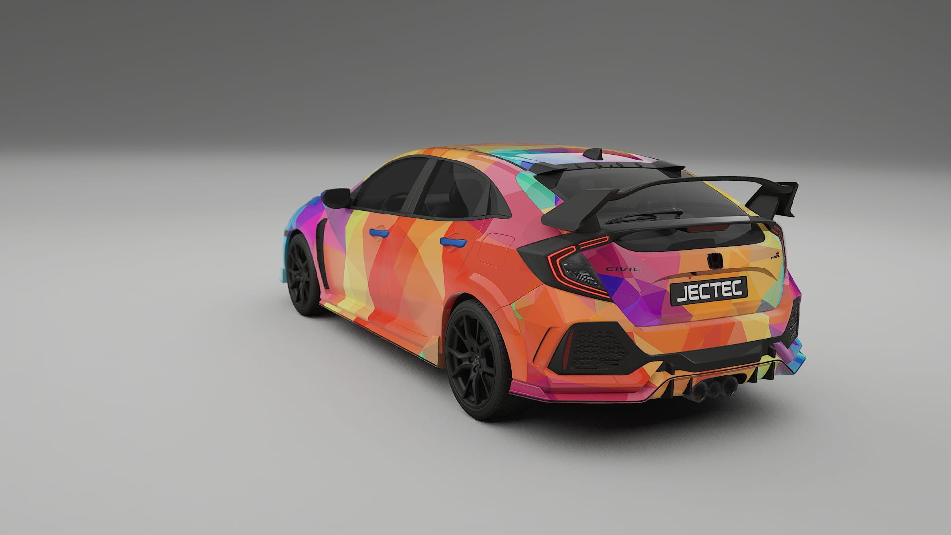 Honda Civic Type-R VECTOR VIBE – Kit Wrap PPF Personalizat din Folie de Poliuretan Imprimabilă
