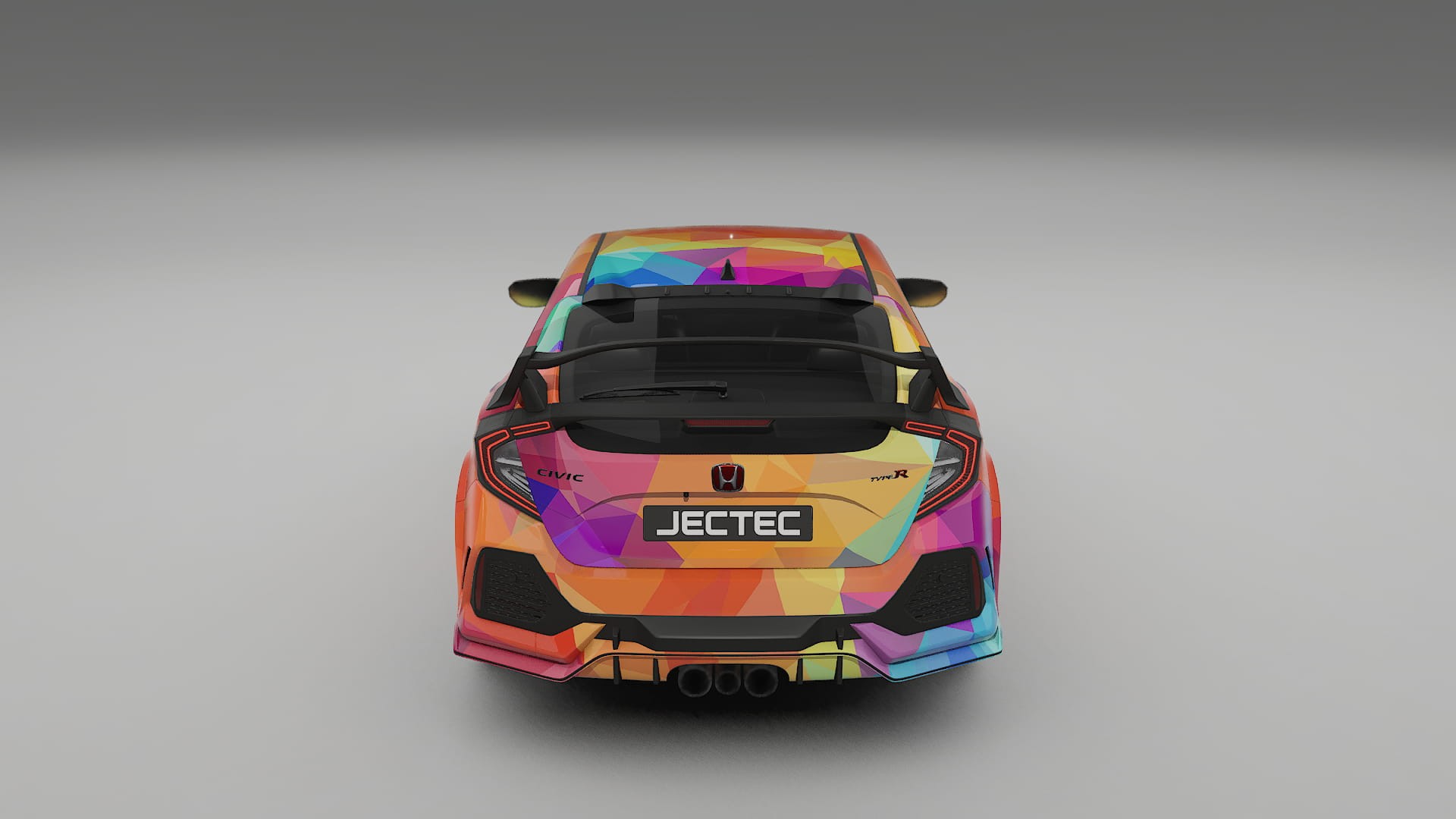 Honda Civic Type-R VECTOR VIBE – Kit Wrap PPF Personalizat din Folie de Poliuretan Imprimabilă