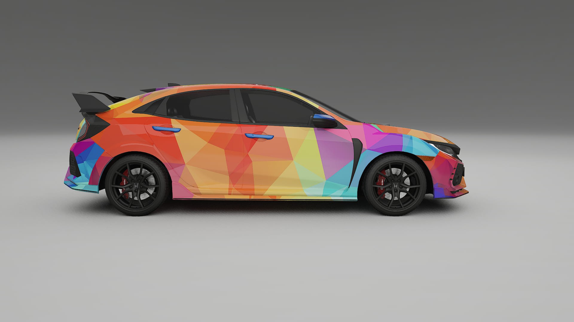 Honda Civic Type-R VECTOR VIBE – Kit Wrap PPF Personalizat din Folie de Poliuretan Imprimabilă