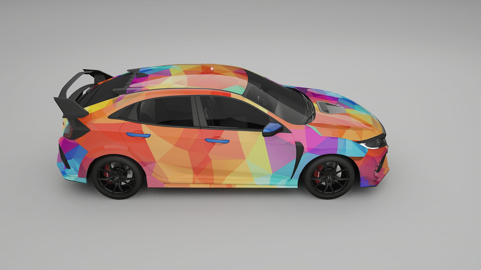 Honda Civic Type-R VECTOR VIBE – Kit Wrap PPF Personalizat din Folie de Poliuretan Imprimabilă