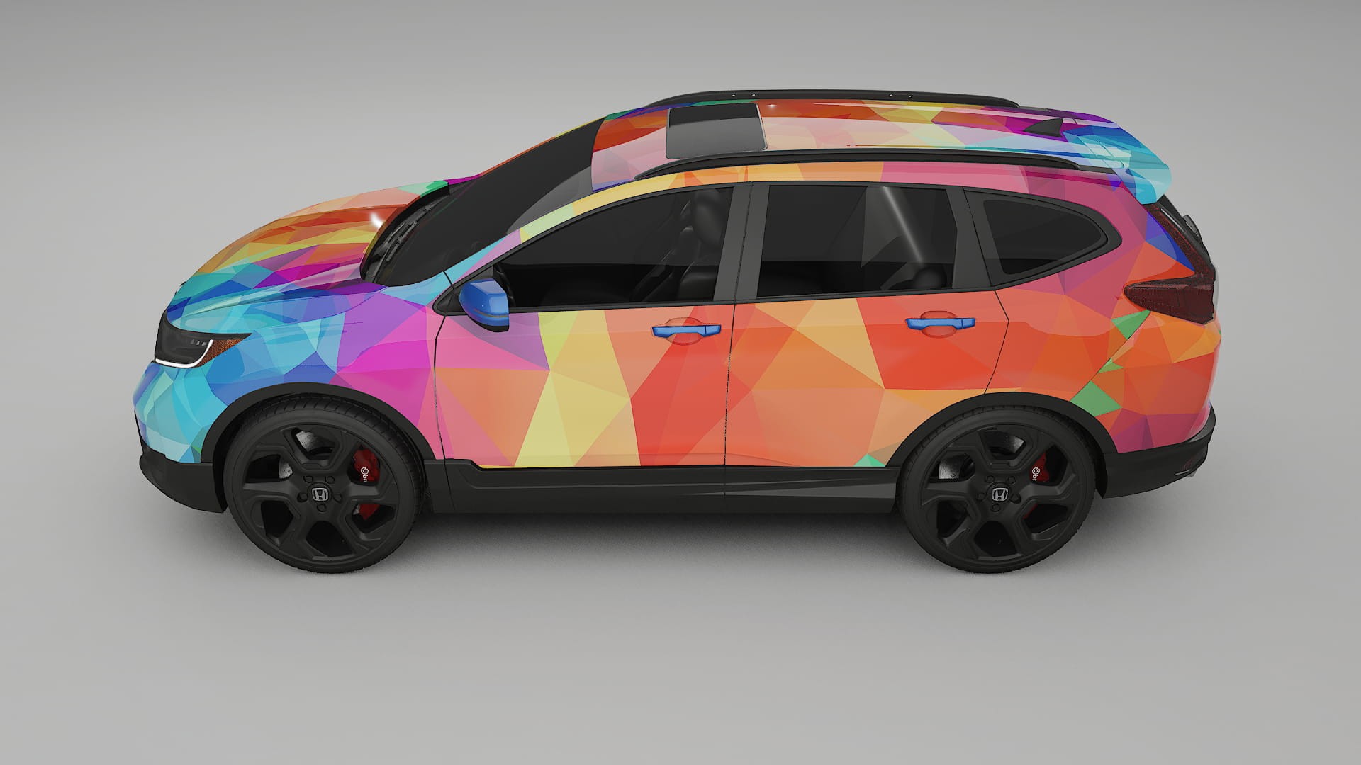 Honda CRV Touring prefacelift pre-LCI VECTOR VIBE – Kit Wrap PPF Personalizat din Folie de Poliuretan Imprimabilă