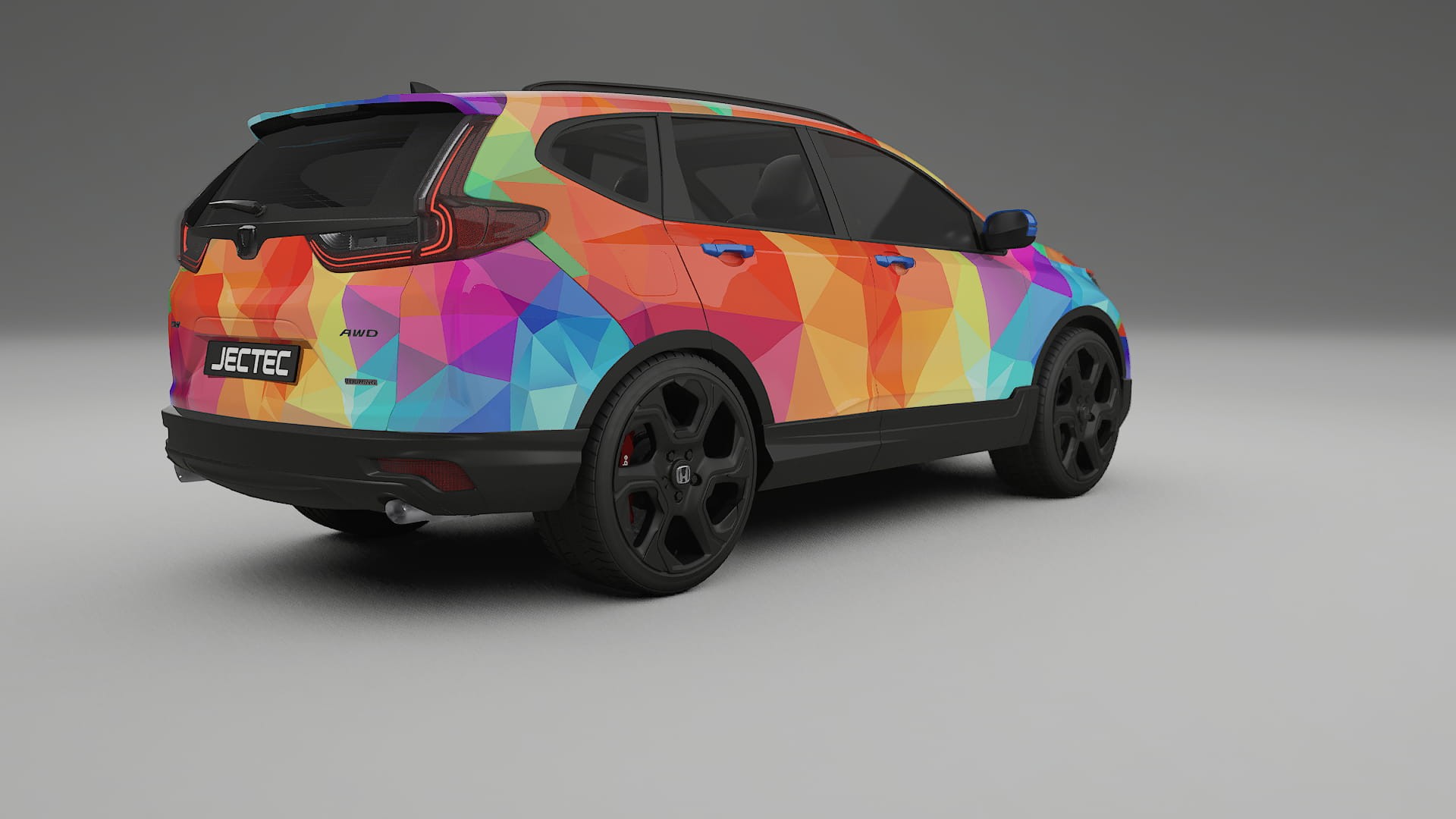 Honda CRV Touring prefacelift pre-LCI VECTOR VIBE – Kit Wrap PPF Personalizat din Folie de Poliuretan Imprimabilă