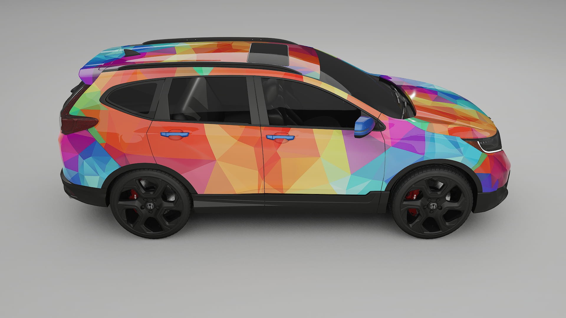 Honda CRV Touring prefacelift pre-LCI VECTOR VIBE – Kit Wrap PPF Personalizat din Folie de Poliuretan Imprimabilă