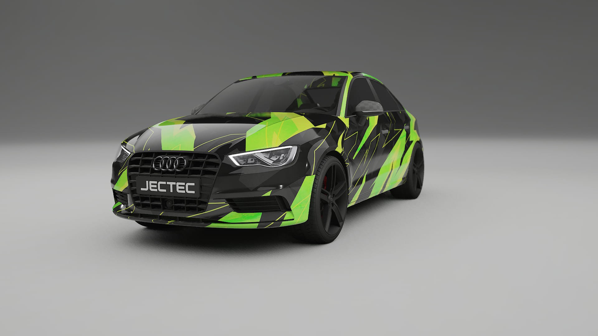 Audi A3 8V sedan prefacelift pre-LCI NINJA TURTLES – Kit Wrap PPF Personalizat din Folie de Poliuretan Imprimabilă