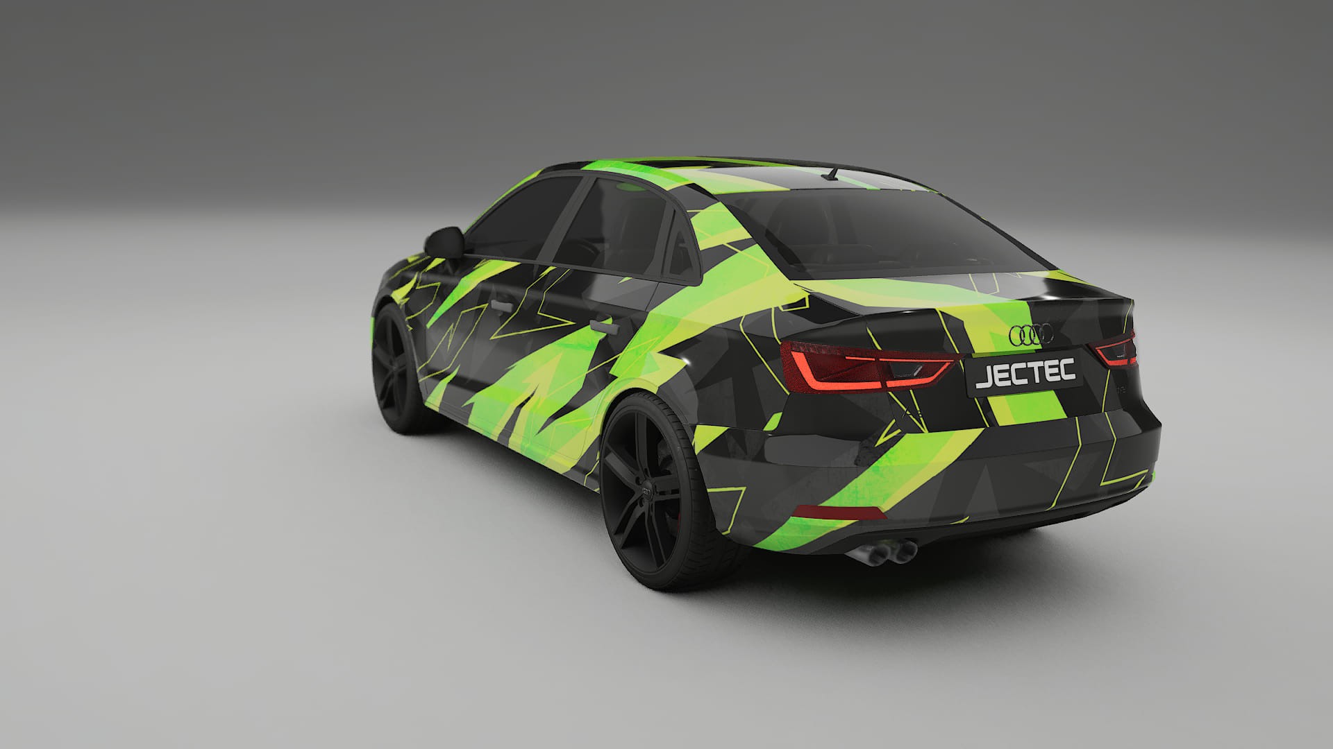 Audi A3 8V sedan prefacelift pre-LCI NINJA TURTLES – Kit Wrap PPF Personalizat din Folie de Poliuretan Imprimabilă