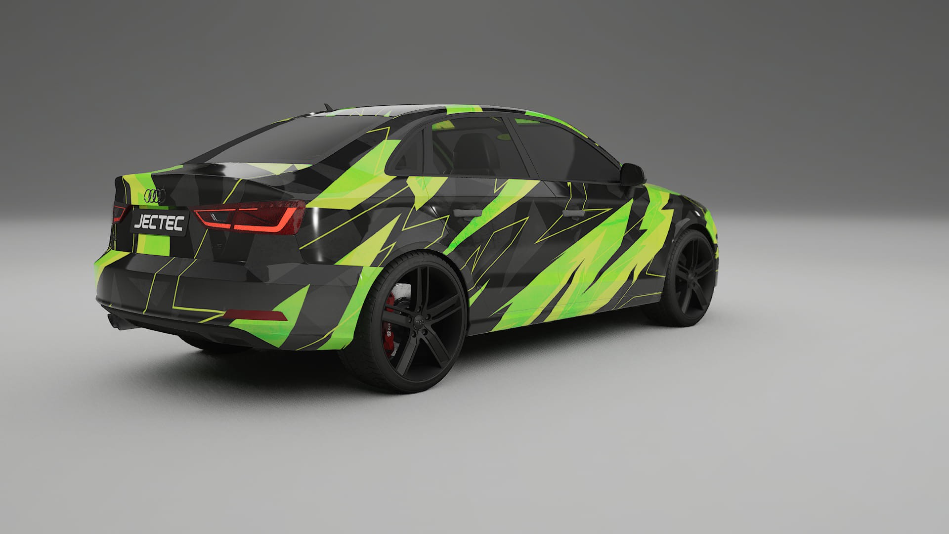 Audi A3 8V sedan prefacelift pre-LCI NINJA TURTLES – Kit Wrap PPF Personalizat din Folie de Poliuretan Imprimabilă