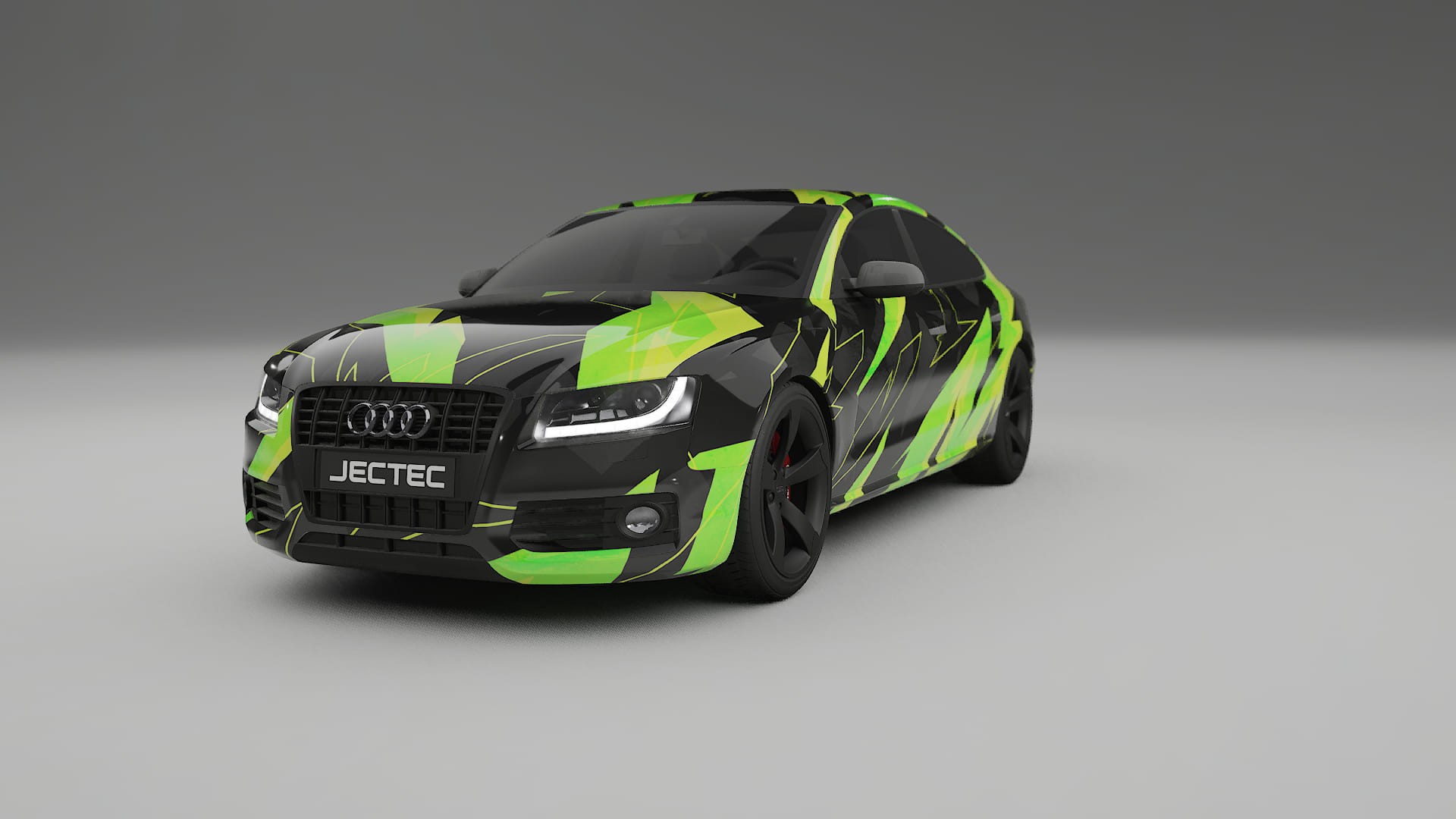 Audi A5 8T Sportback prefacelift pre-LCI NINJA TURTLES – Kit Wrap PPF Personalizat din Folie de Poliuretan Imprimabilă