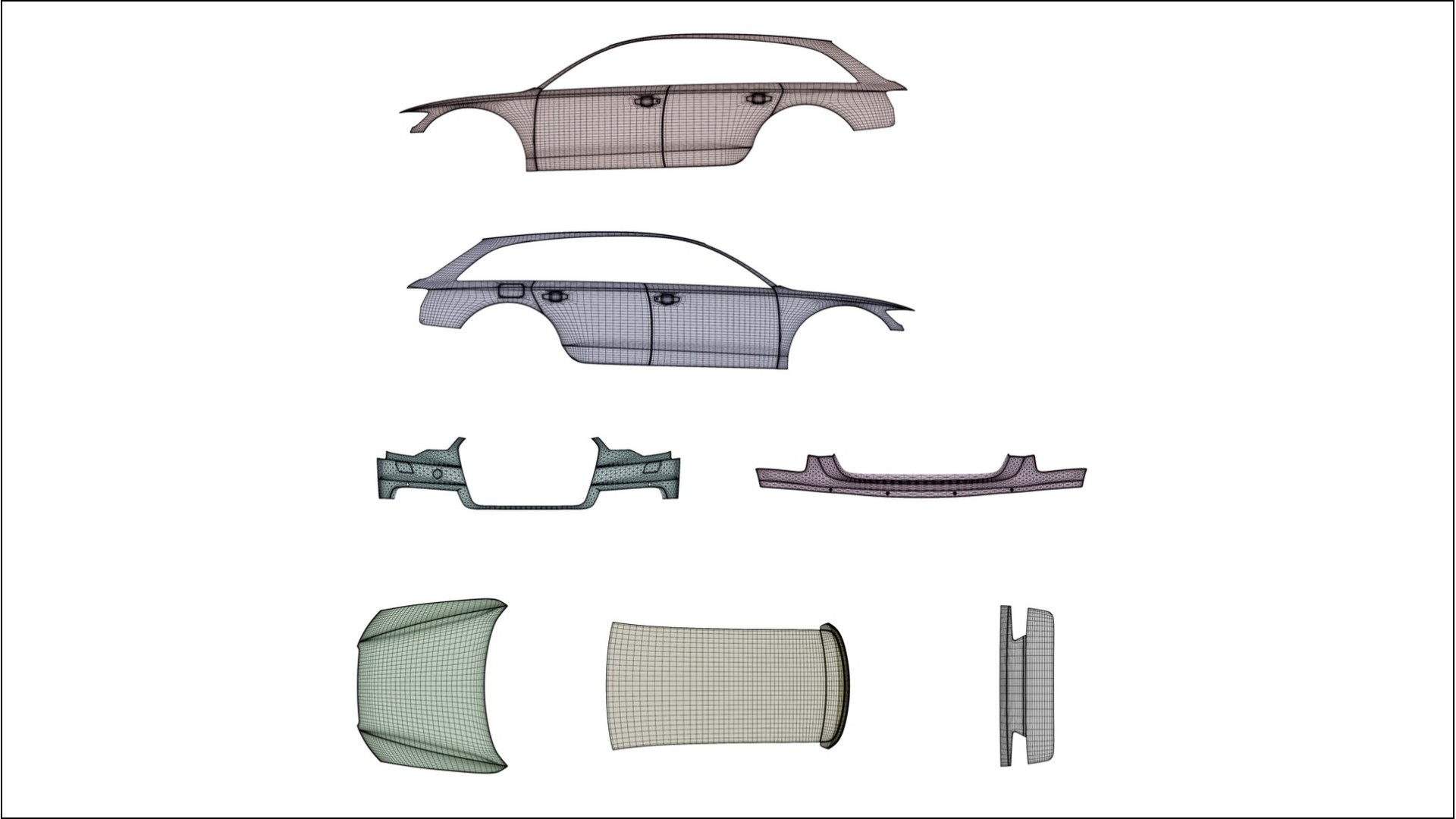 Audi A6 Allroad C7 prefacelift pre-LCI NINJA TURTLES – Kit Wrap PPF Personalizat din Folie de Poliuretan Imprimabilă