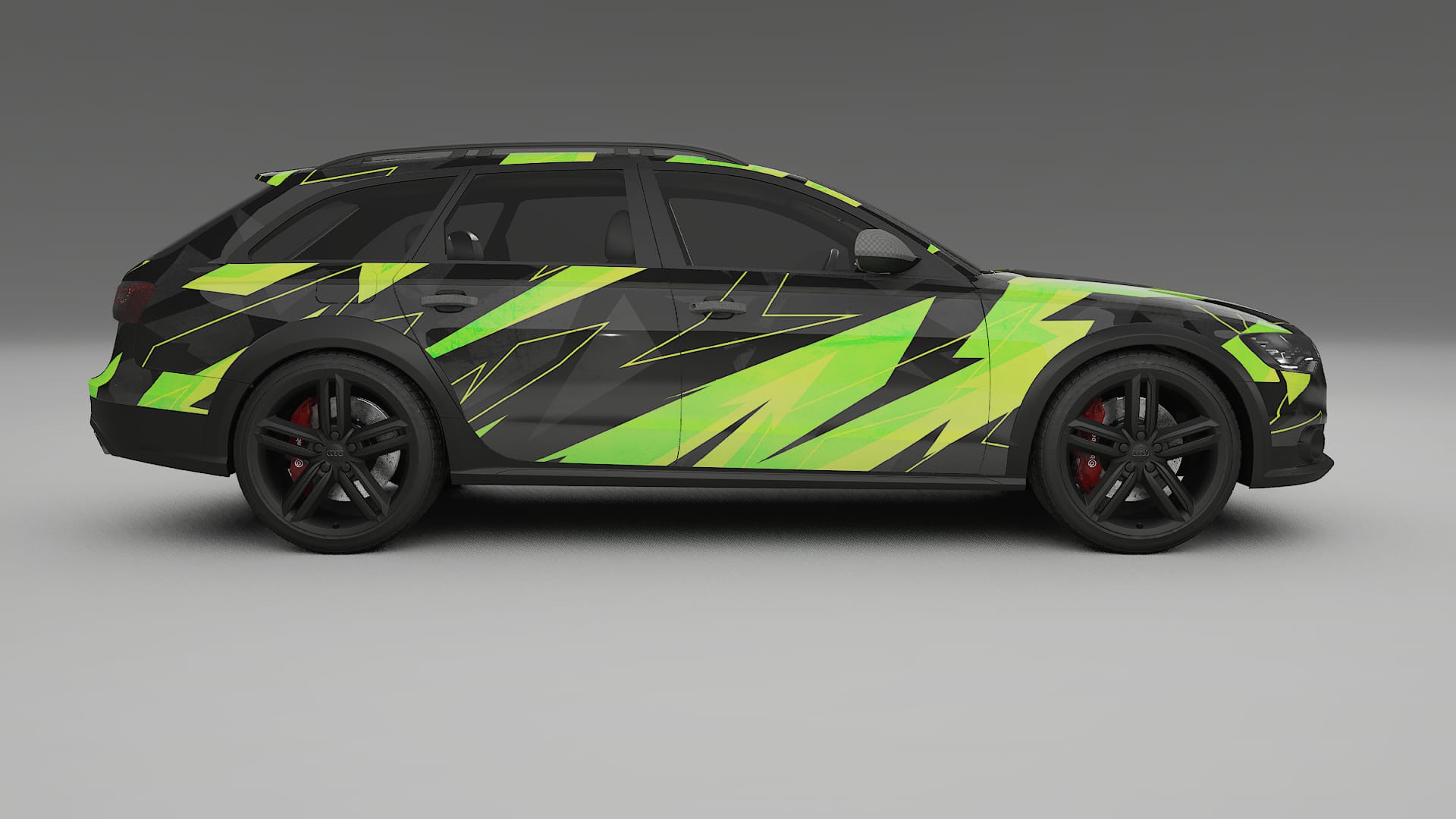 Audi A6 Allroad C7 prefacelift pre-LCI NINJA TURTLES – Kit Wrap PPF Personalizat din Folie de Poliuretan Imprimabilă