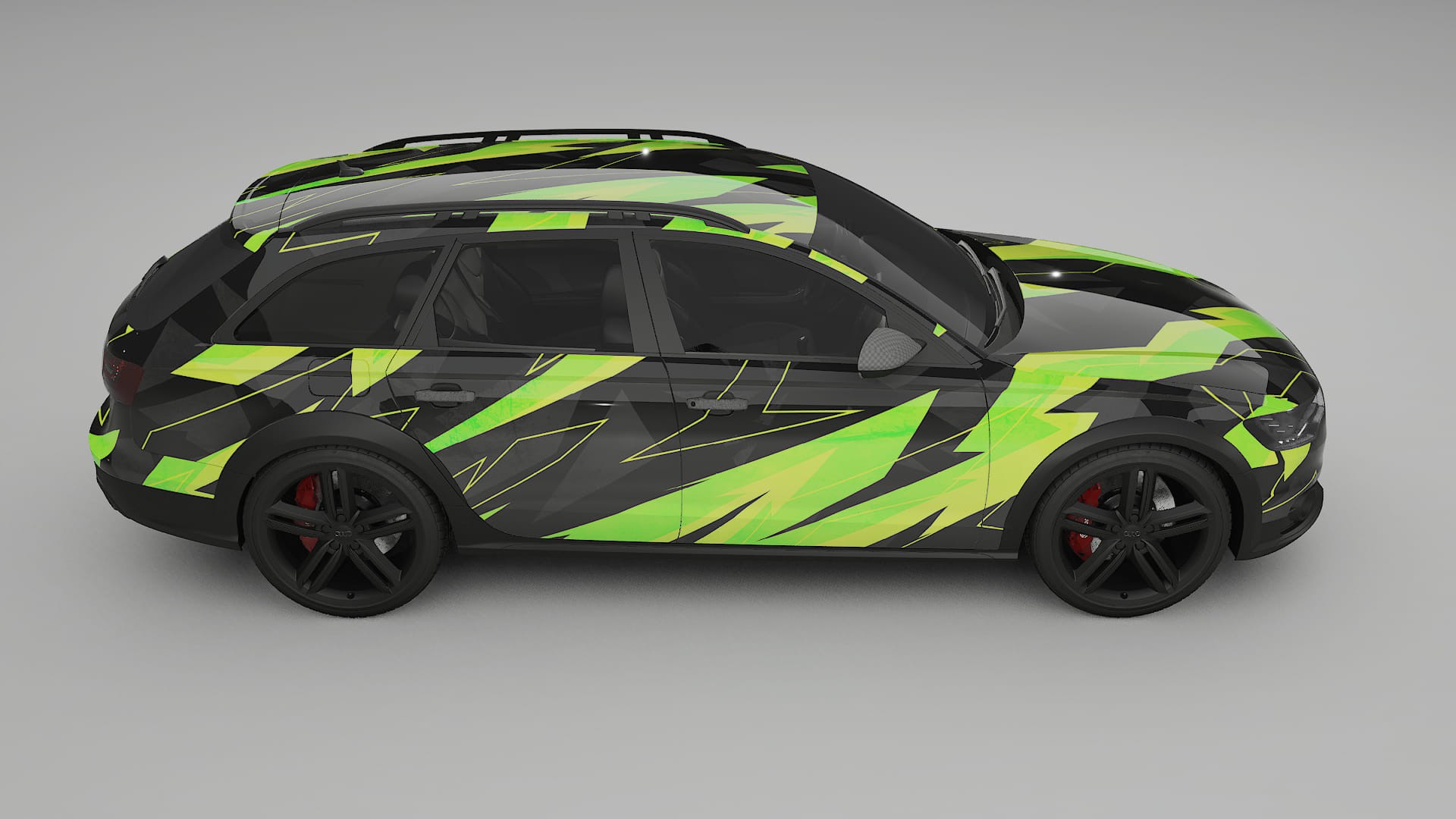 Audi A6 Allroad C7 prefacelift pre-LCI NINJA TURTLES – Kit Wrap PPF Personalizat din Folie de Poliuretan Imprimabilă