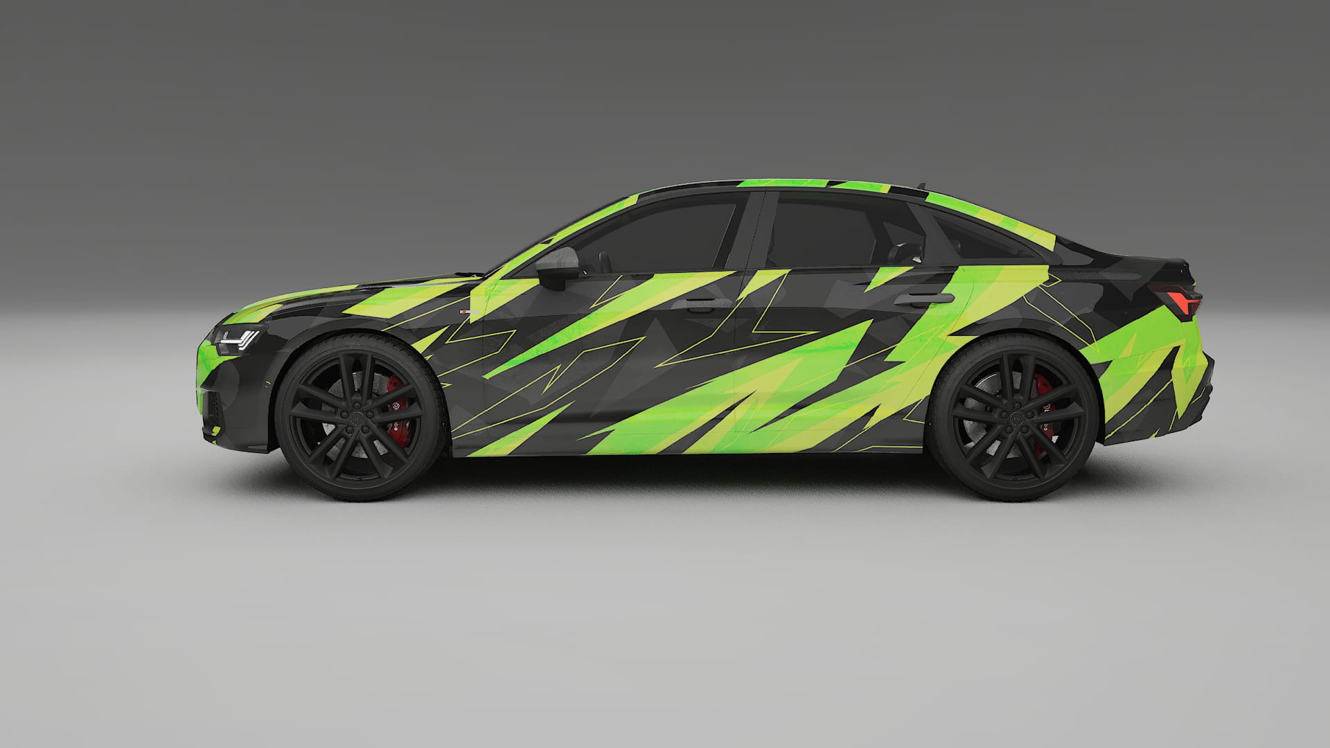 Audi A6 S-Line C8 NINJA TURTLES – Kit Wrap PPF Personalizat din Folie de Poliuretan Imprimabilă