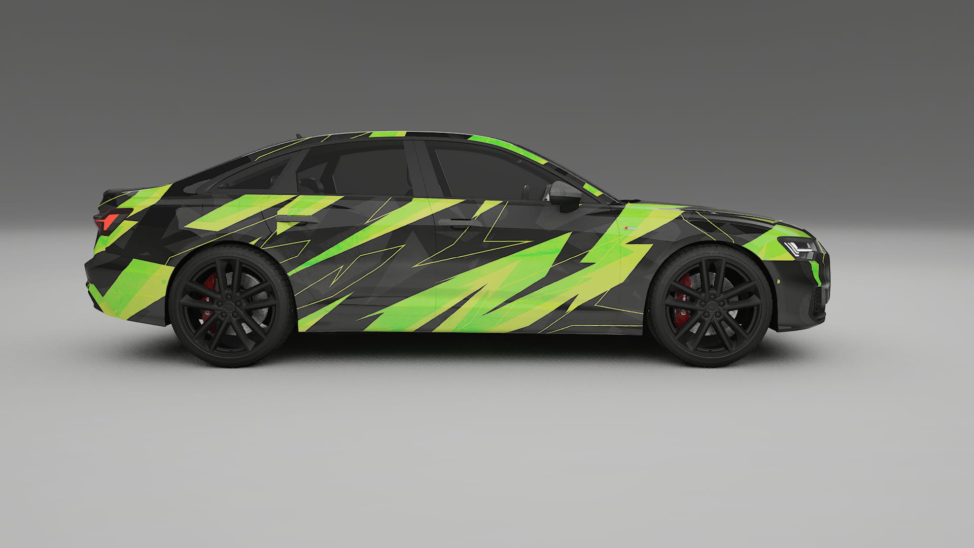 Audi A6 S-Line C8 NINJA TURTLES – Kit Wrap PPF Personalizat din Folie de Poliuretan Imprimabilă