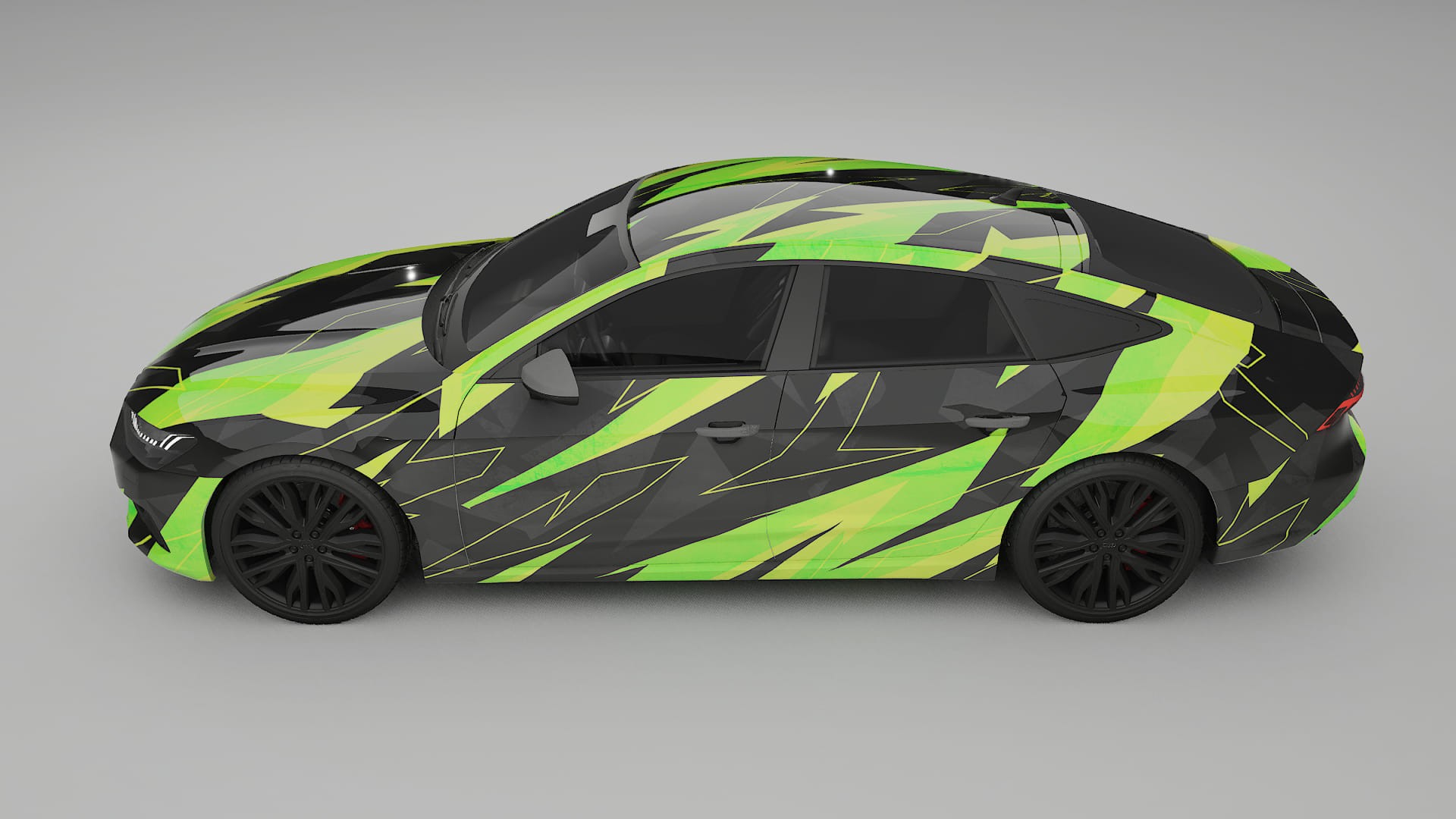 Audi A7 C8 Sportback prefacelift pre-LCI NINJA TURTLES – Kit Wrap PPF Personalizat din Folie de Poliuretan Imprimabilă