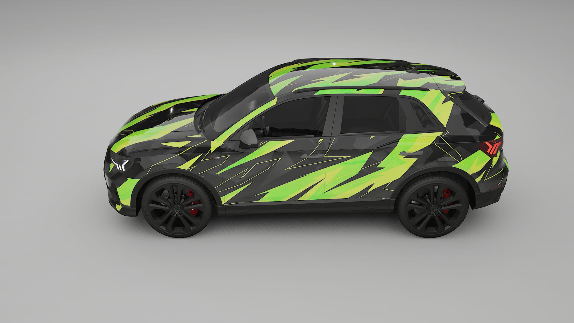 Audi Q3 S-Line F3 NINJA TURTLES – Kit Wrap PPF Personalizat din Folie de Poliuretan Imprimabilă