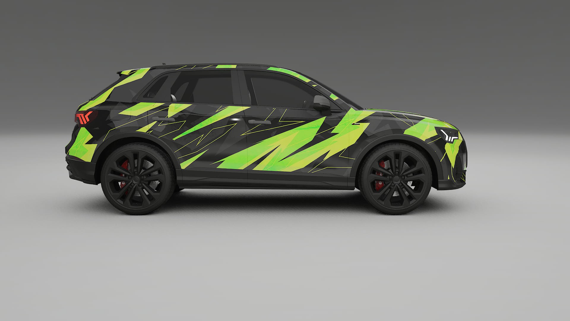 Audi Q3 S-Line F3 NINJA TURTLES – Kit Wrap PPF Personalizat din Folie de Poliuretan Imprimabilă