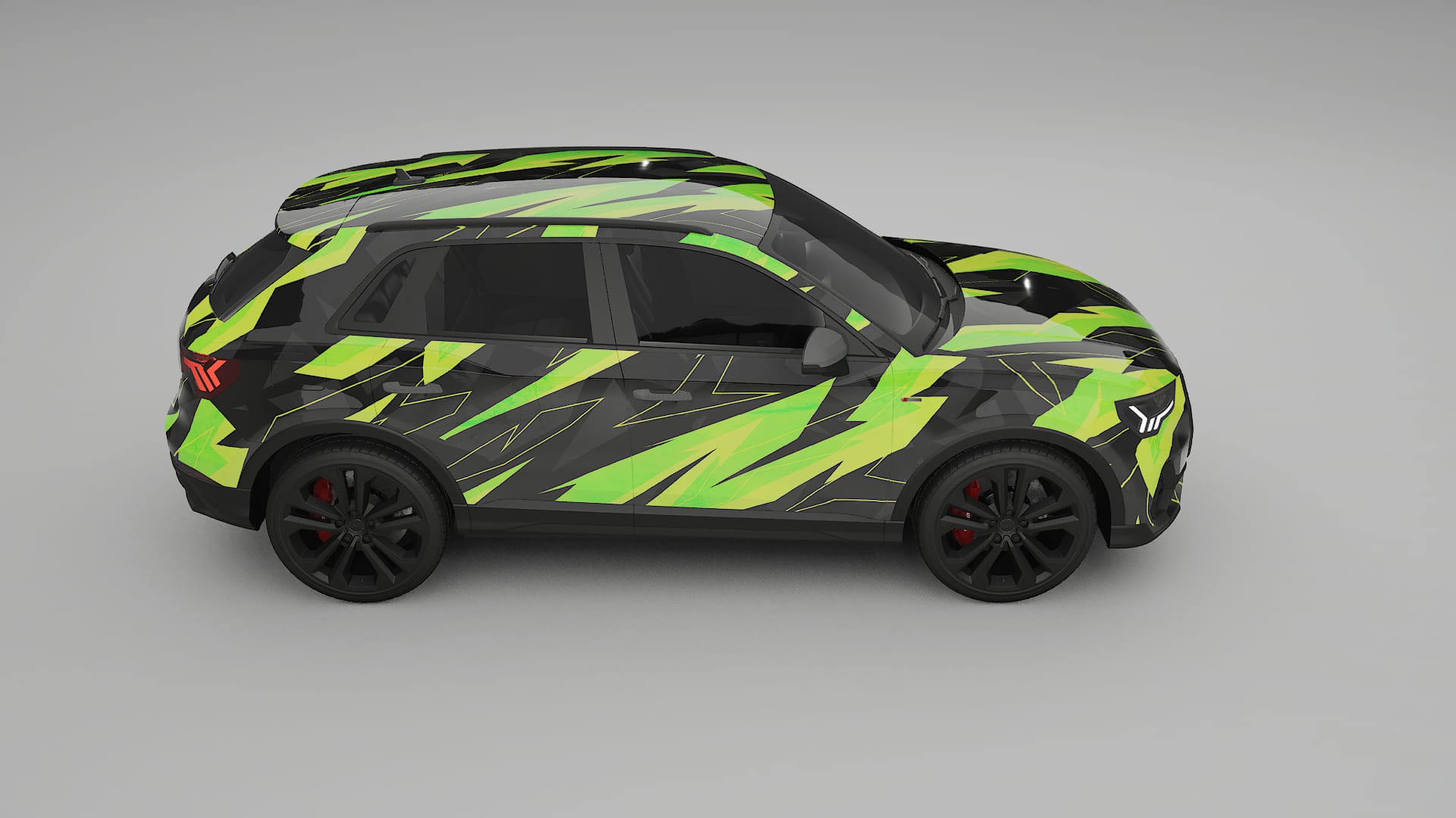 Audi Q3 S-Line F3 NINJA TURTLES – Kit Wrap PPF Personalizat din Folie de Poliuretan Imprimabilă