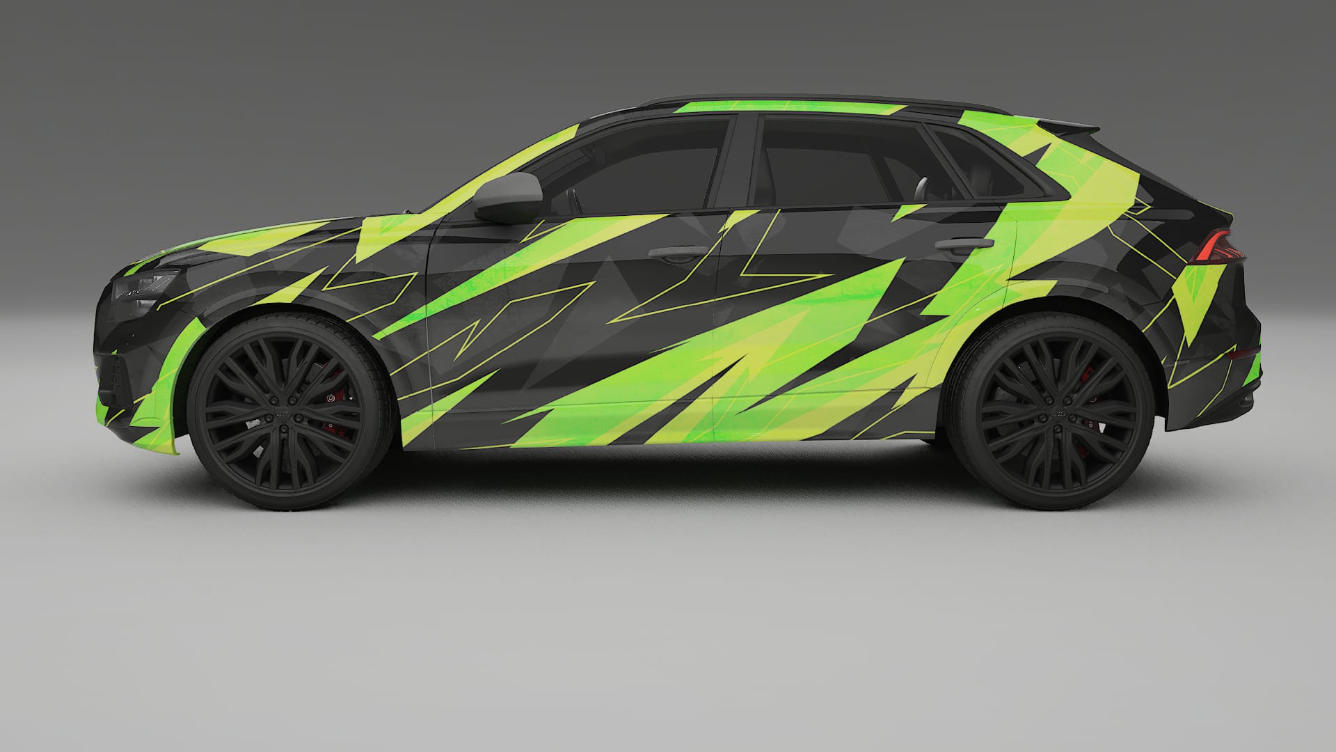 Audi Q8 F1 prefacelift pre-LCI NINJA TURTLES – Kit Wrap PPF Personalizat din Folie de Poliuretan Imprimabilă