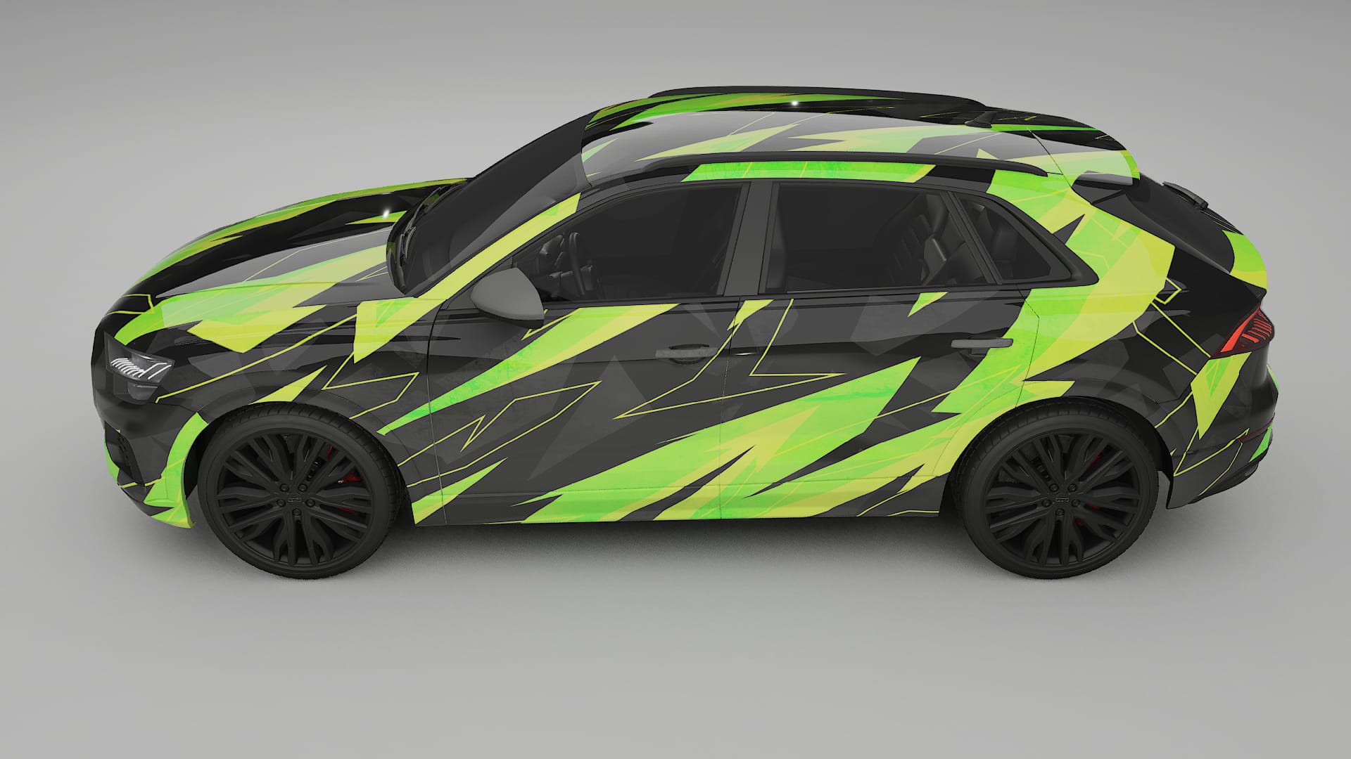 Audi Q8 F1 prefacelift pre-LCI NINJA TURTLES – Kit Wrap PPF Personalizat din Folie de Poliuretan Imprimabilă