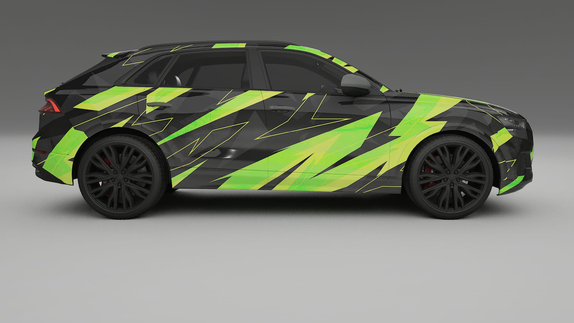 Audi Q8 F1 prefacelift pre-LCI NINJA TURTLES – Kit Wrap PPF Personalizat din Folie de Poliuretan Imprimabilă