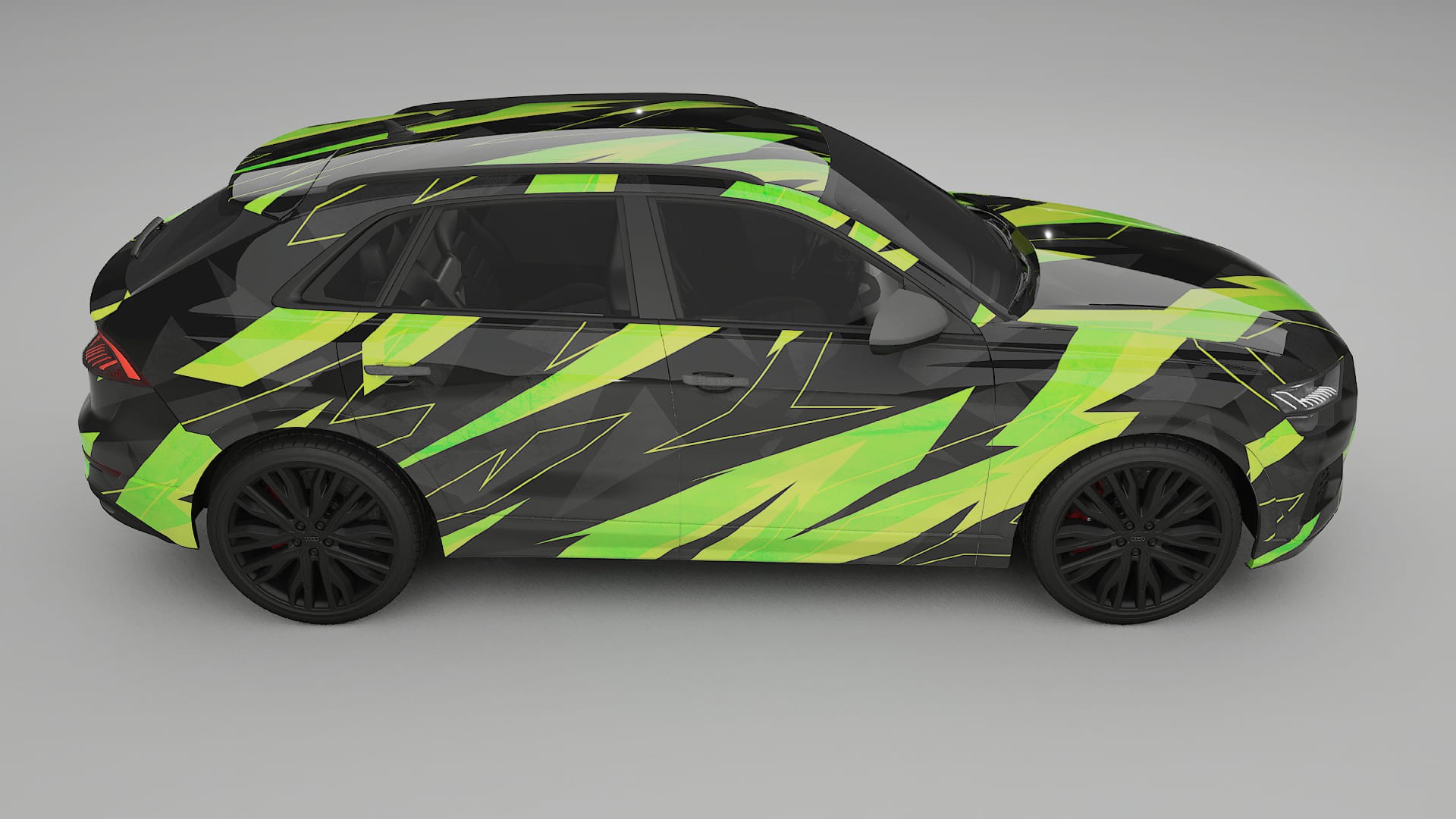 Audi Q8 F1 prefacelift pre-LCI NINJA TURTLES – Kit Wrap PPF Personalizat din Folie de Poliuretan Imprimabilă