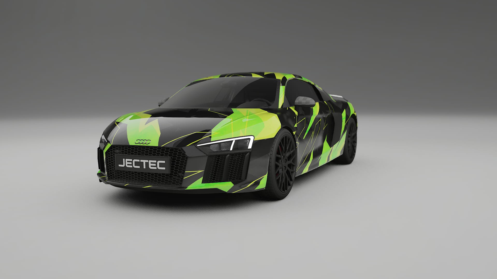 Audi R8 typ-4S prefacelift pre-LCI NINJA TURTLES – Kit Wrap PPF Personalizat din Folie de Poliuretan Imprimabilă
