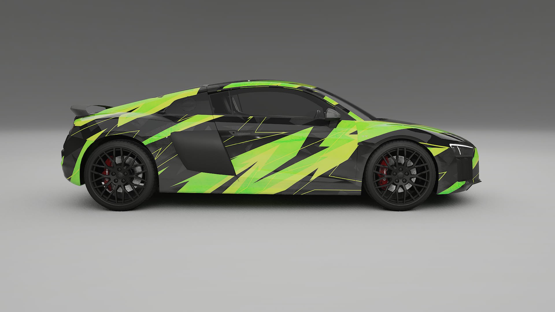 Audi R8 typ-4S prefacelift pre-LCI NINJA TURTLES – Kit Wrap PPF Personalizat din Folie de Poliuretan Imprimabilă