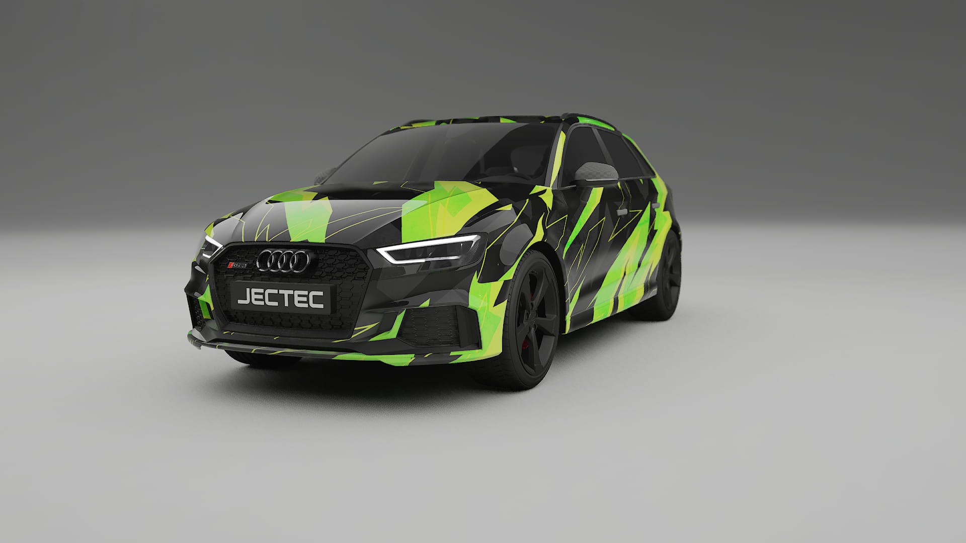 Audi RS3 Sportback 8V facelift LCI NINJA TURTLES – Kit Wrap PPF Personalizat din Folie de Poliuretan Imprimabilă