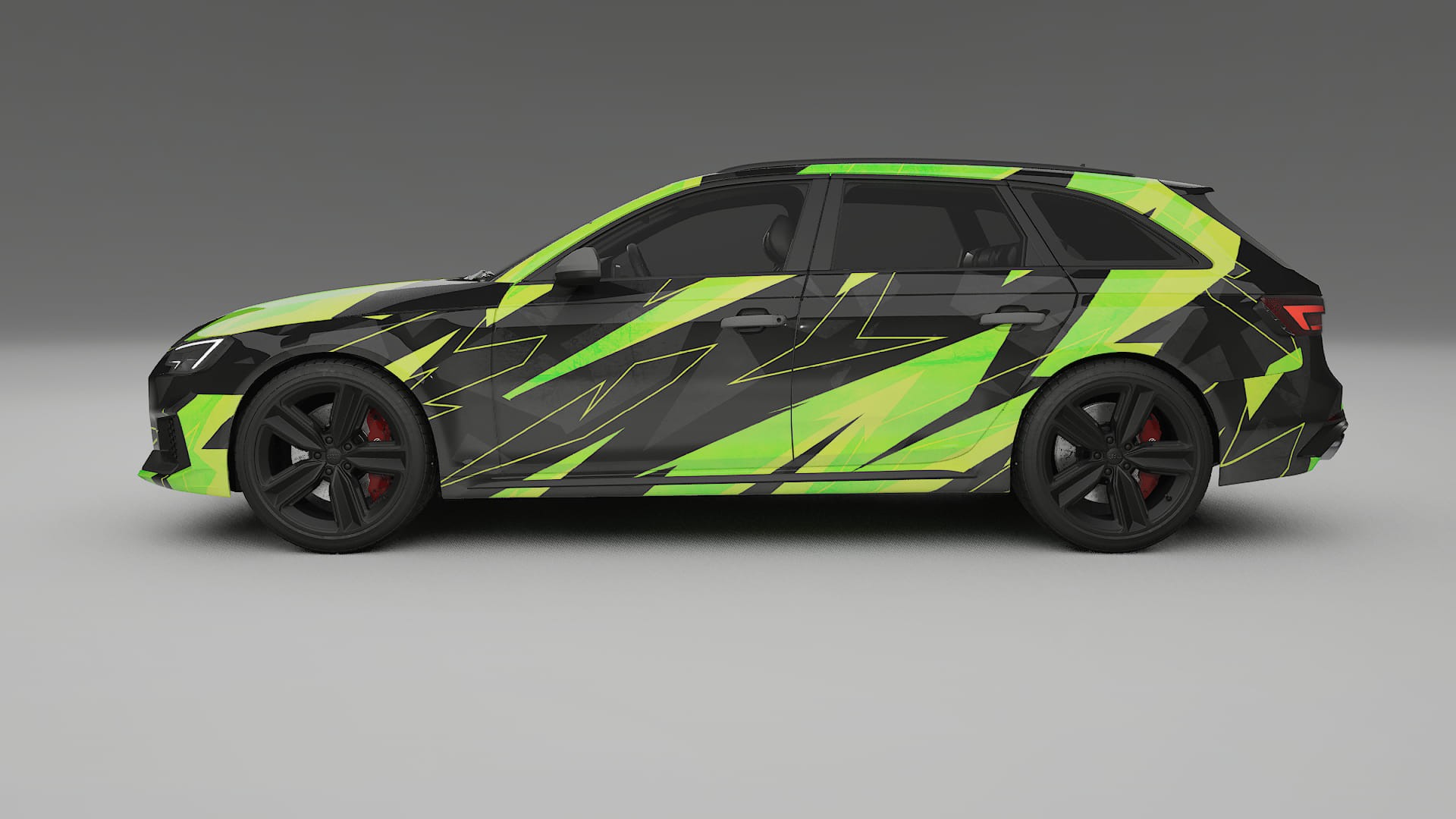 Audi RS4 Avant B9 prefacelift pre-LCI NINJA TURTLES – Kit Wrap PPF Personalizat din Folie de Poliuretan Imprimabilă