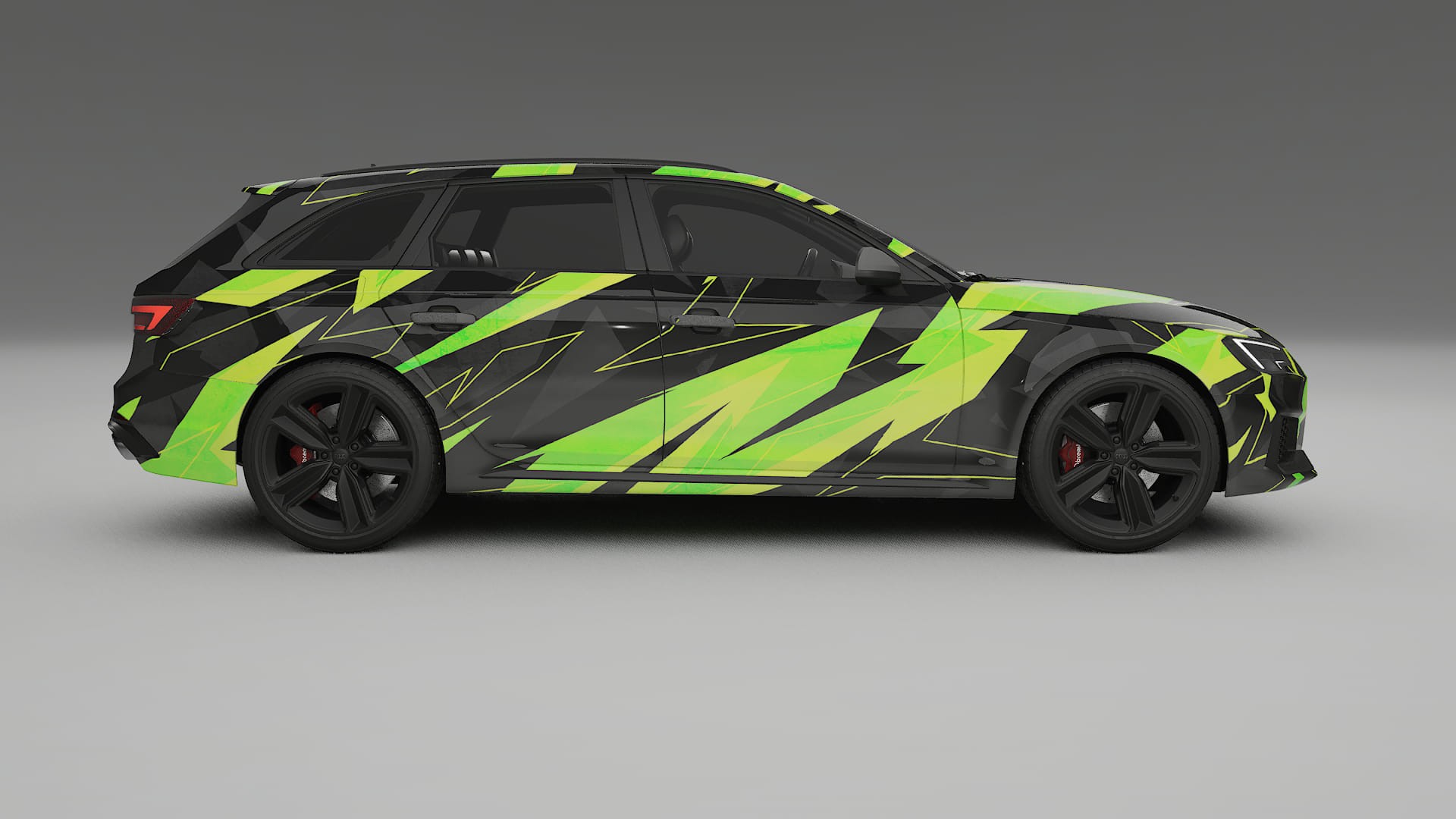 Audi RS4 Avant B9 prefacelift pre-LCI NINJA TURTLES – Kit Wrap PPF Personalizat din Folie de Poliuretan Imprimabilă