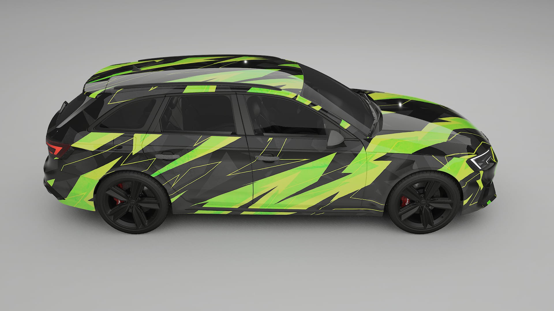Audi RS4 Avant B9 prefacelift pre-LCI NINJA TURTLES – Kit Wrap PPF Personalizat din Folie de Poliuretan Imprimabilă