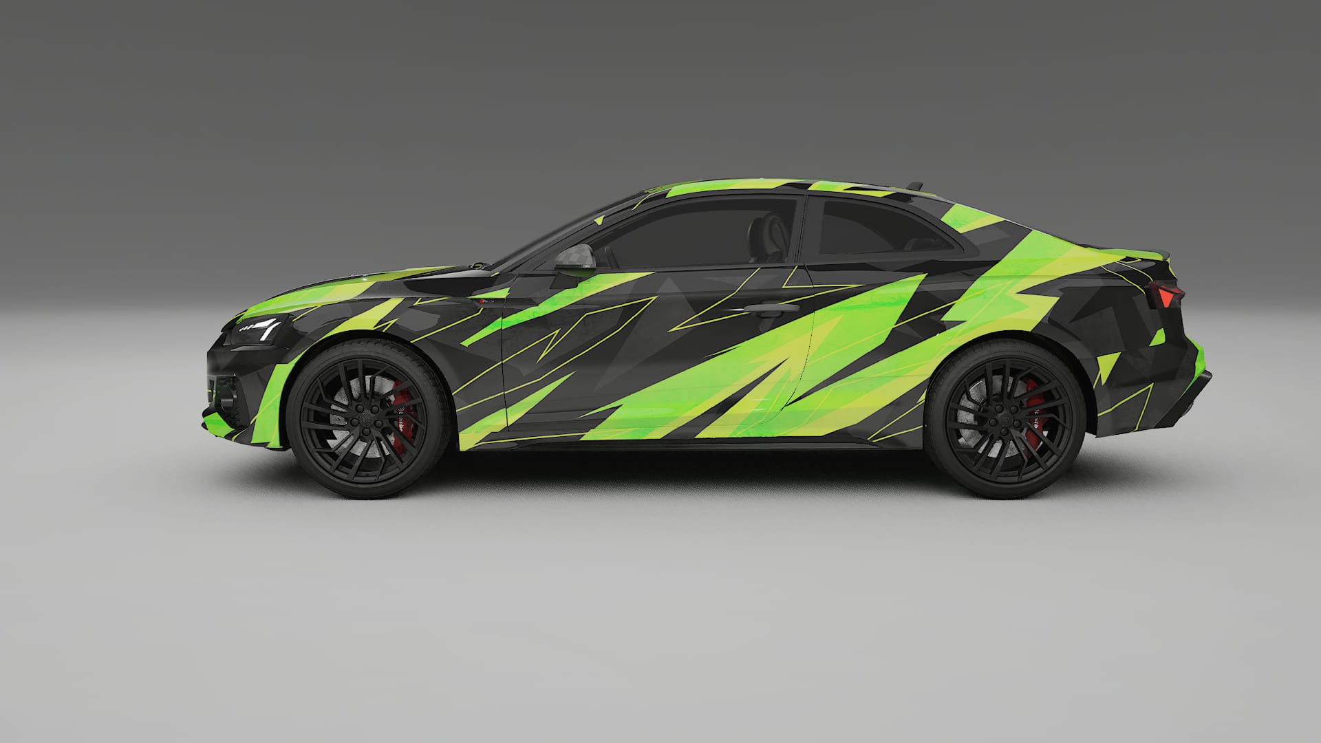 Audi RS5 Coupe B9 facelift pre-LCI NINJA TURTLES – Kit Wrap PPF Personalizat din Folie de Poliuretan Imprimabilă