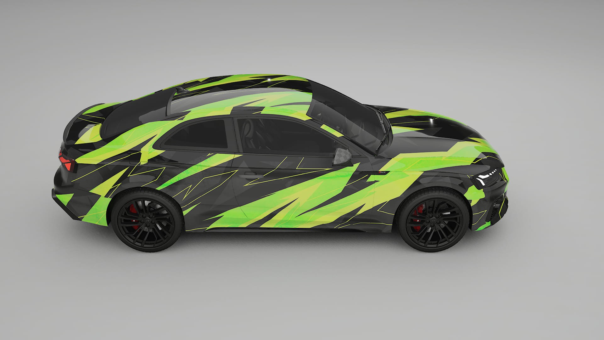 Audi RS5 Coupe B9 facelift pre-LCI NINJA TURTLES – Kit Wrap PPF Personalizat din Folie de Poliuretan Imprimabilă