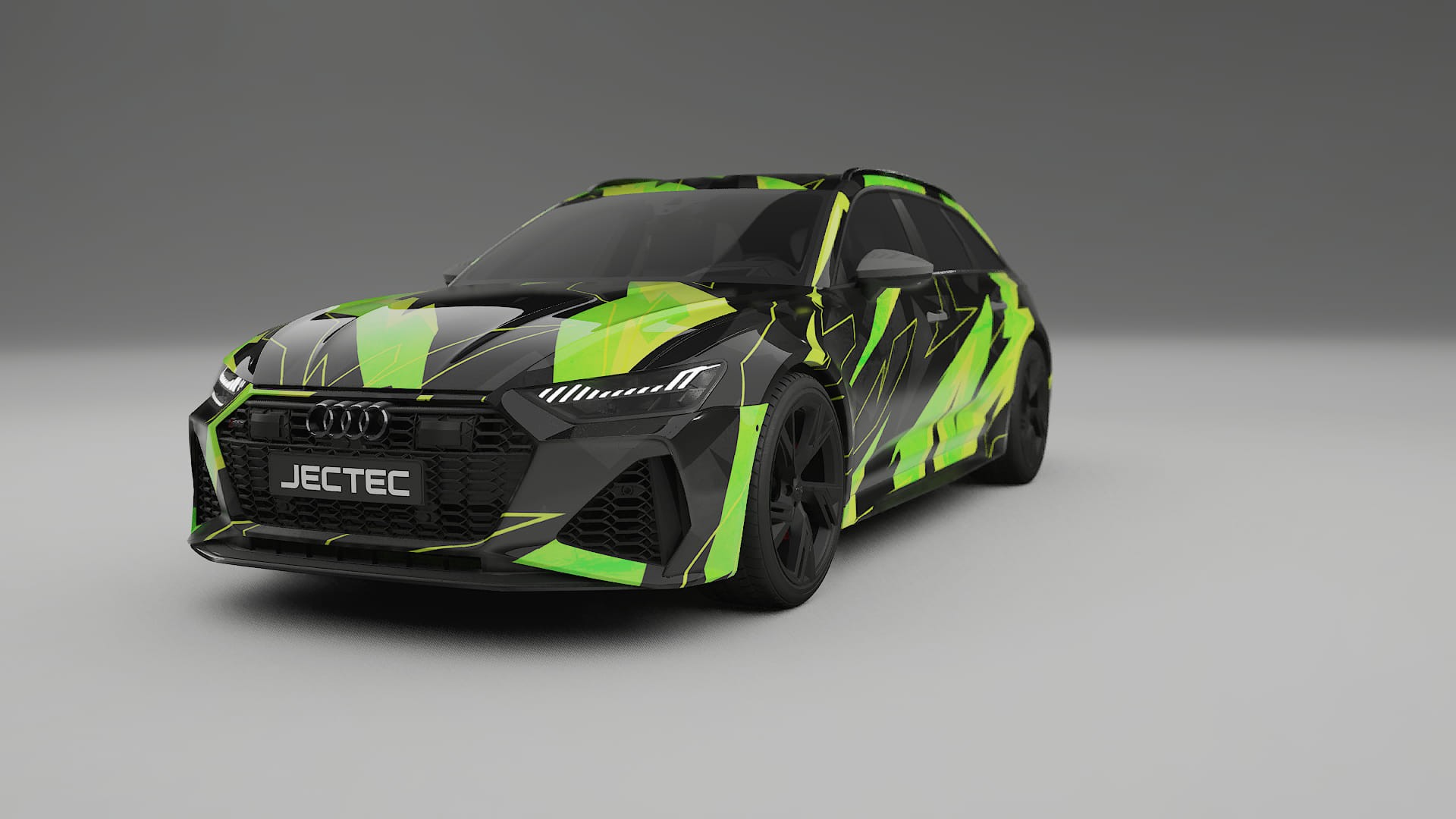 Audi RS6 Avant C8 facelift LCI NINJA TURTLES – Kit Wrap PPF Personalizat din Folie de Poliuretan Imprimabilă