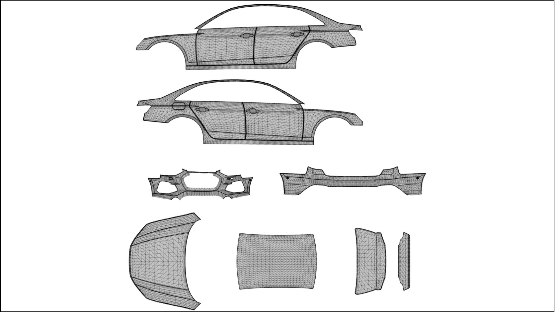 Audi S4 Sedan B9 facelift LCI NINJA TURTLES – Kit Wrap PPF Personalizat din Folie de Poliuretan Imprimabilă