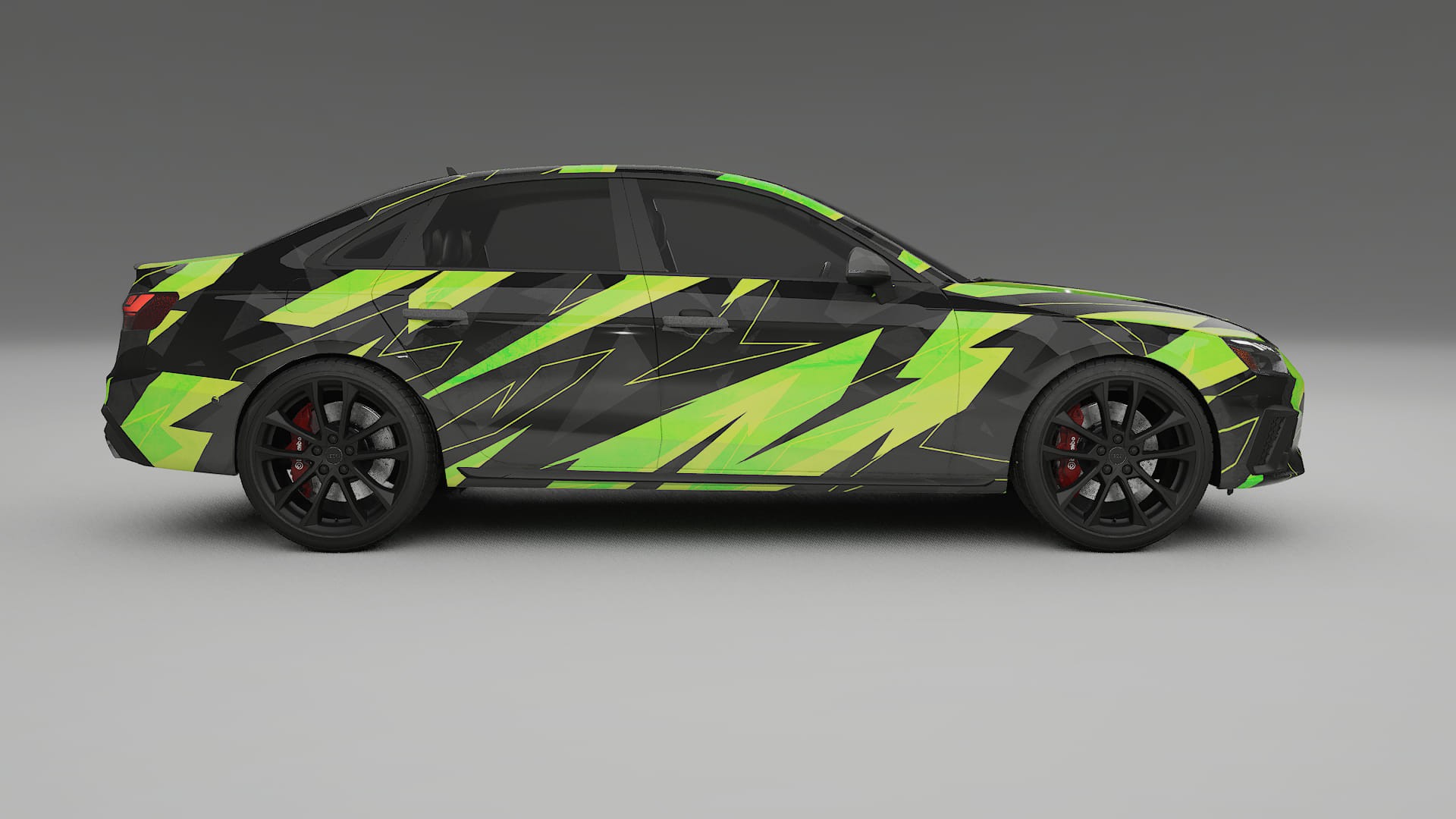 Audi S4 Sedan B9 facelift LCI NINJA TURTLES – Kit Wrap PPF Personalizat din Folie de Poliuretan Imprimabilă