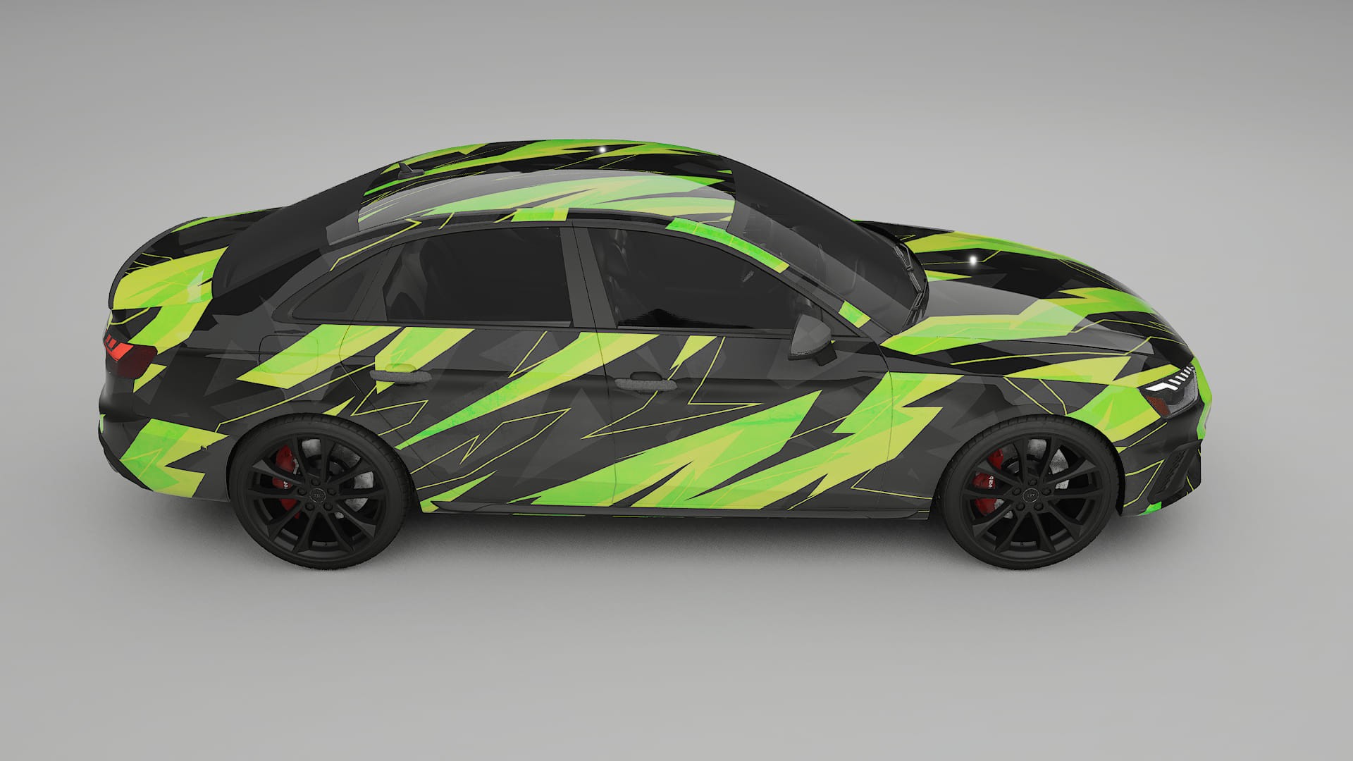 Audi S4 Sedan B9 facelift LCI NINJA TURTLES – Kit Wrap PPF Personalizat din Folie de Poliuretan Imprimabilă