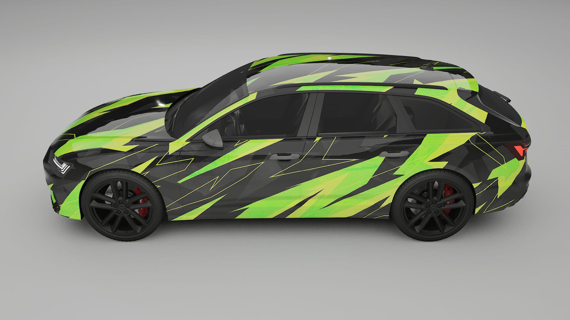 Audi S6 Avant prefacelift pre-LCI C8 NINJA TURTLES – Kit Wrap PPF Personalizat din Folie de Poliuretan Imprimabilă