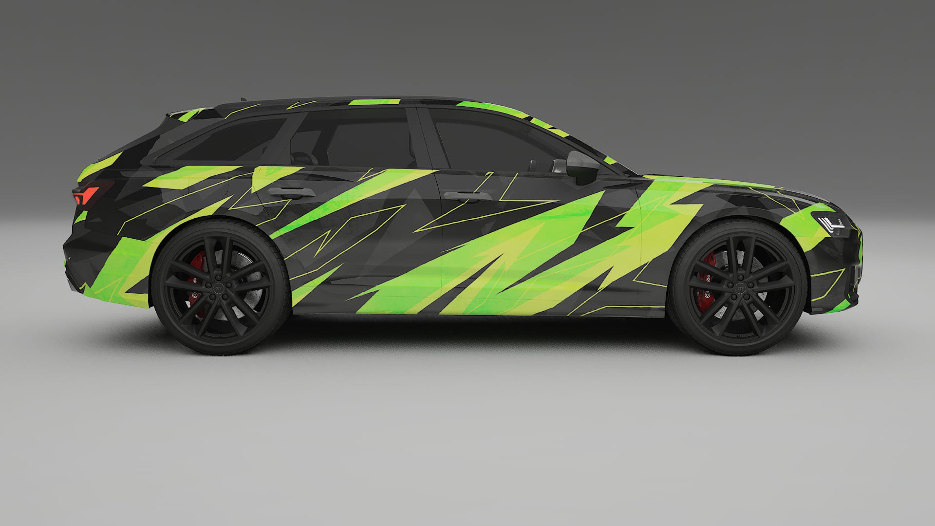 Audi S6 Avant prefacelift pre-LCI C8 NINJA TURTLES – Kit Wrap PPF Personalizat din Folie de Poliuretan Imprimabilă