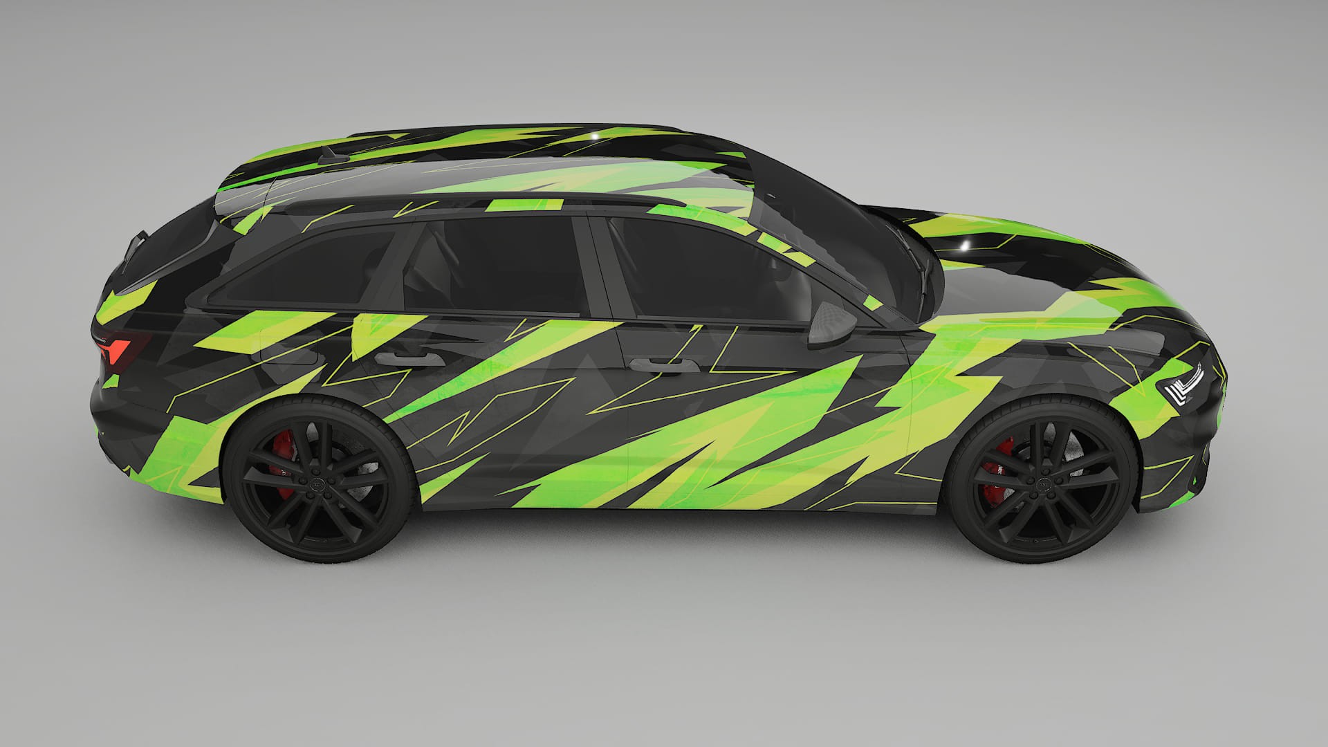 Audi S6 Avant prefacelift pre-LCI C8 NINJA TURTLES – Kit Wrap PPF Personalizat din Folie de Poliuretan Imprimabilă