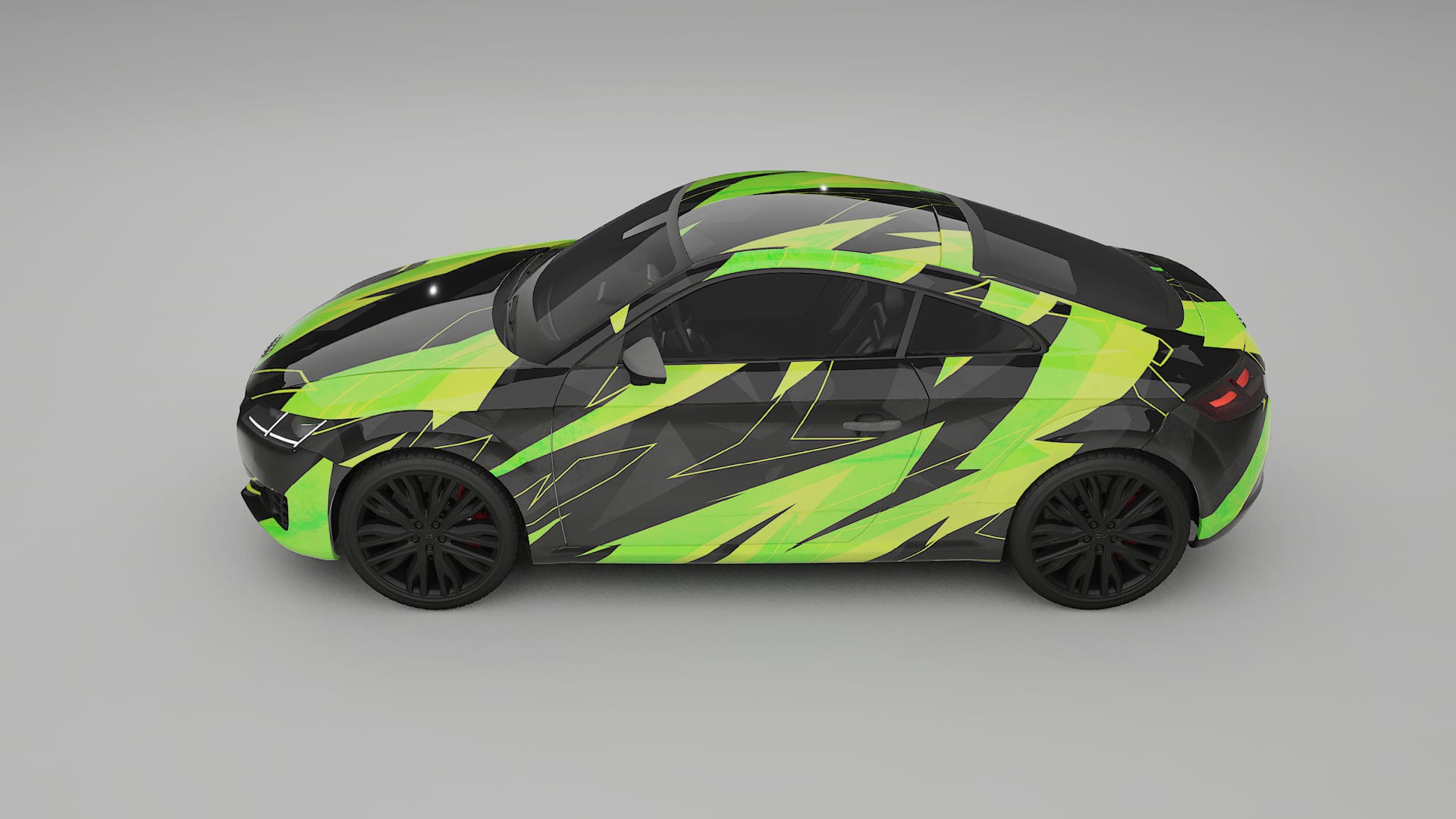 Audi TT Coupe 8S prefacelift pre-LCI NINJA TURTLES – Kit Wrap PPF Personalizat din Folie de Poliuretan Imprimabilă