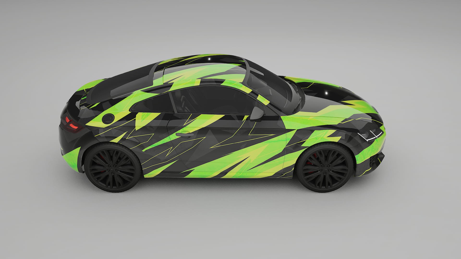 Audi TT Coupe 8S prefacelift pre-LCI NINJA TURTLES – Kit Wrap PPF Personalizat din Folie de Poliuretan Imprimabilă